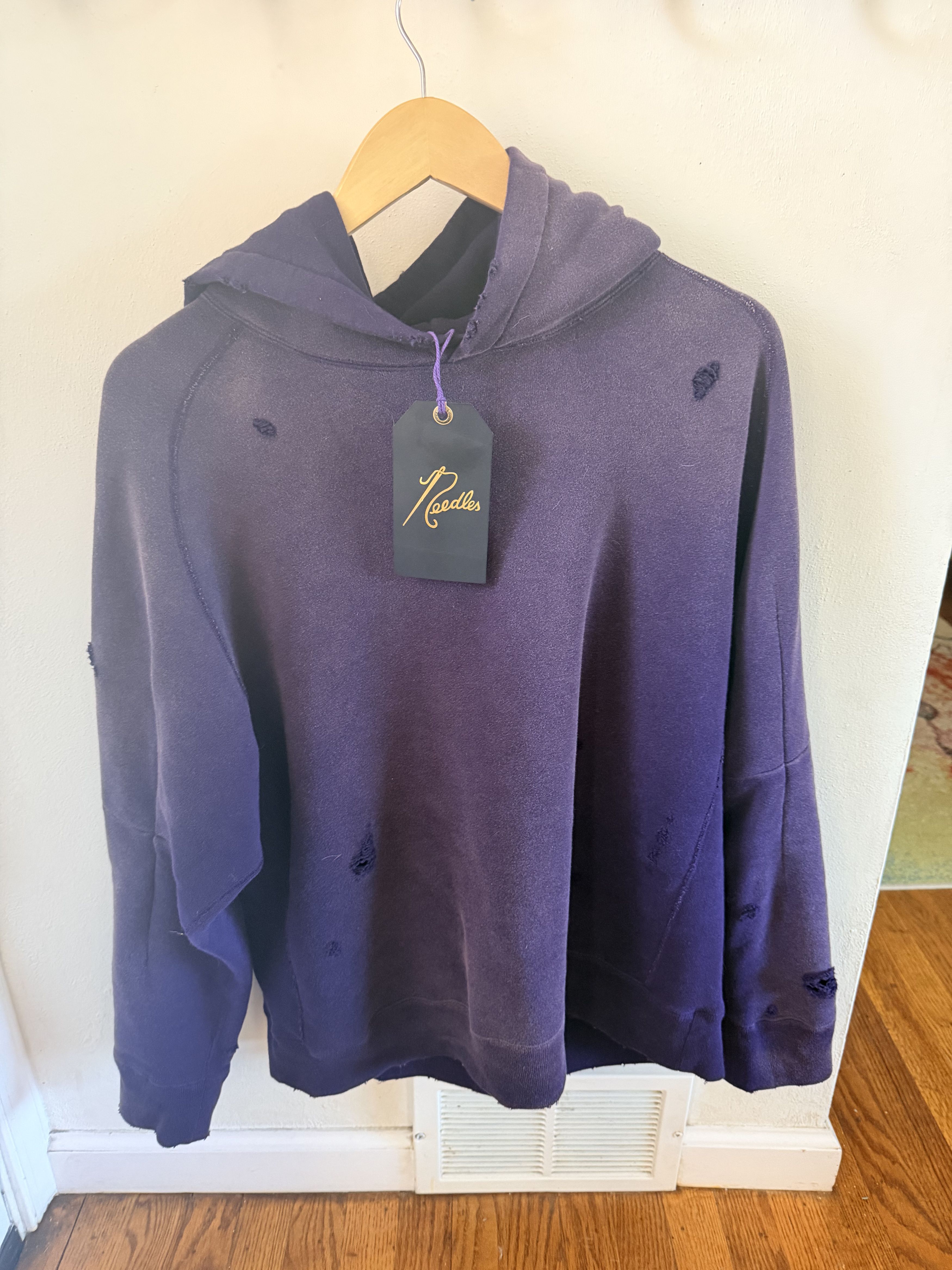 Needles Needles Distressed Hoody Size US S / EU 44-46 / 1 - 1 Thumbnail