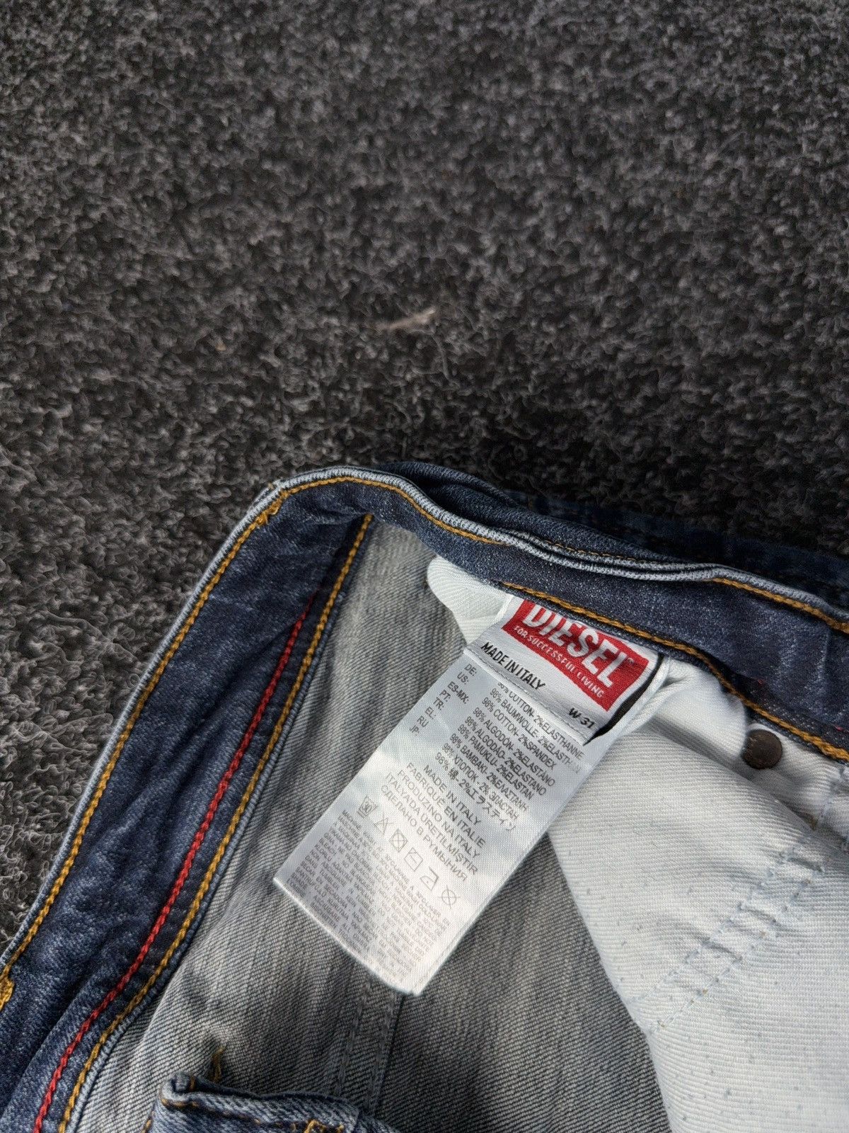 Diesel Vintage Y2K 00s Luxury Distressed Skinny jeans Denim pants Size US 30 / EU 46 - 7 Thumbnail