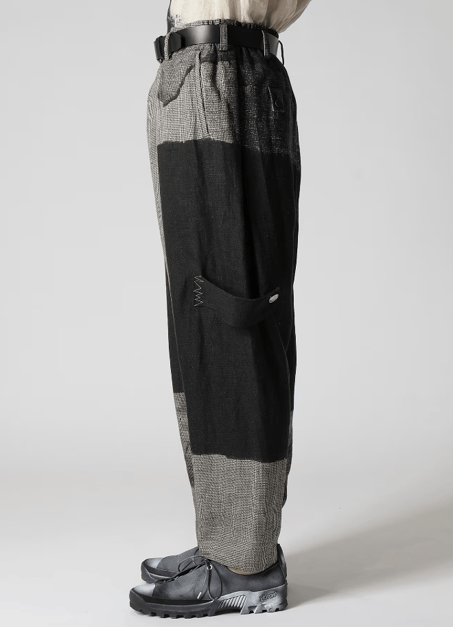 Yohji Yamamoto Yohji Yamamoto Pour Homme - SQUARE PATTERN SAROUEL PANTS Size US 32 / EU 48 - 9 Thumbnail