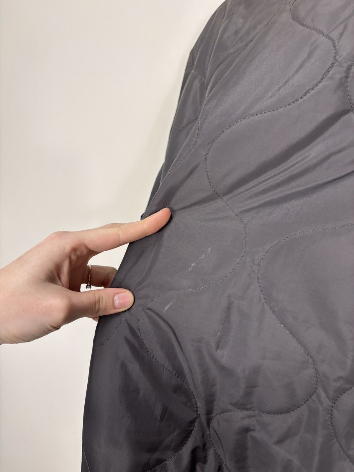 Z Zegna Z Zegna Men’s Quilted Grey Lightweight Bomber Jacket Size US M / EU 48-50 / 2 - 25 Thumbnail