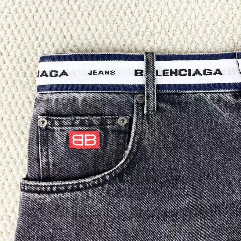 Balenciaga Balenciaga Black Waistband Lettering Jeans-2506 Size US 44 / EU 60 - 5 Thumbnail