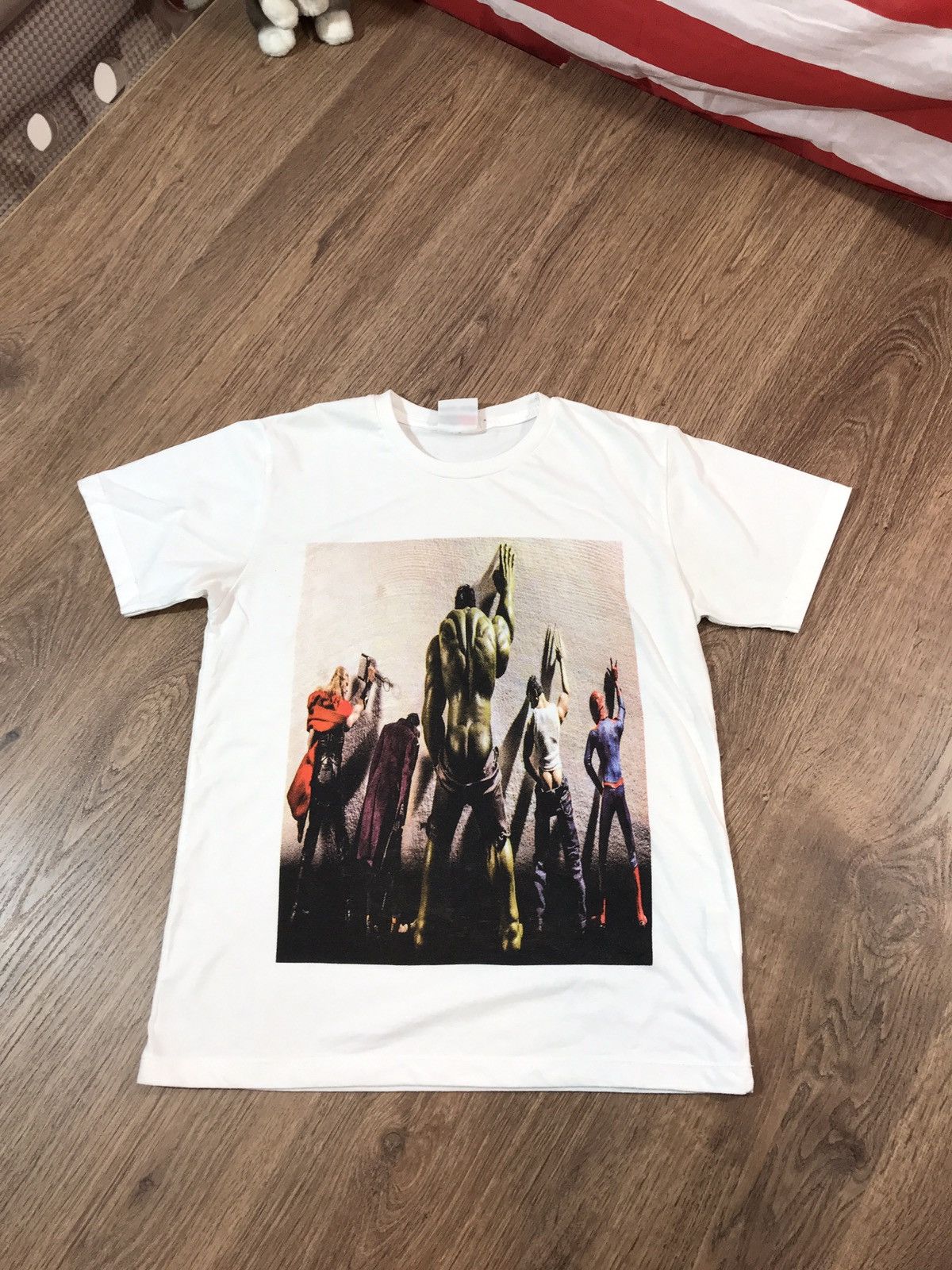 Vintage Marvel Super Heroes Humor t shirt Print Band