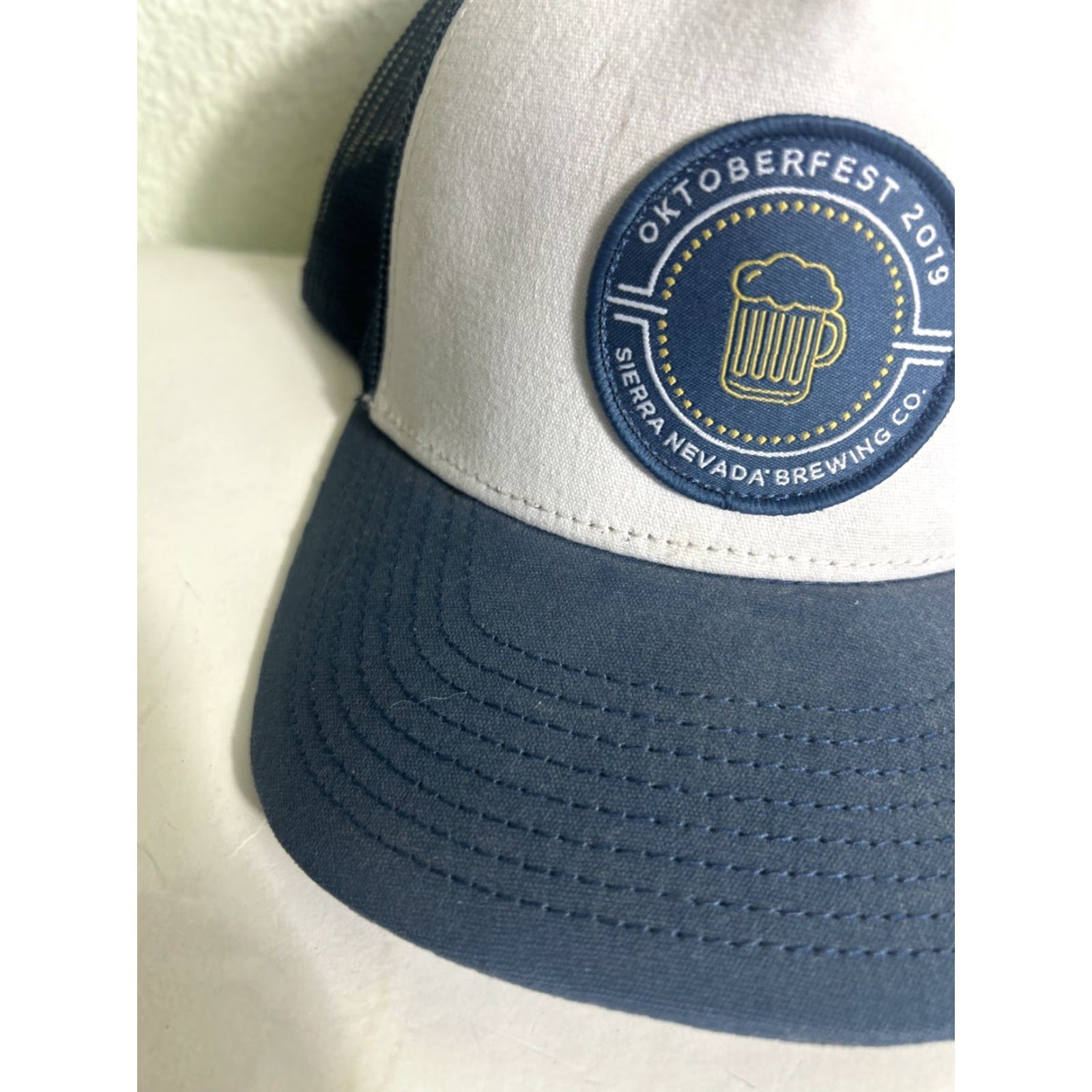 Vintage Sierra Nevada Brewing Oktoberfest Trucker Hat Navy Blue Adjustable SnapBack Men One Size Size ONE SIZE - 4 Thumbnail