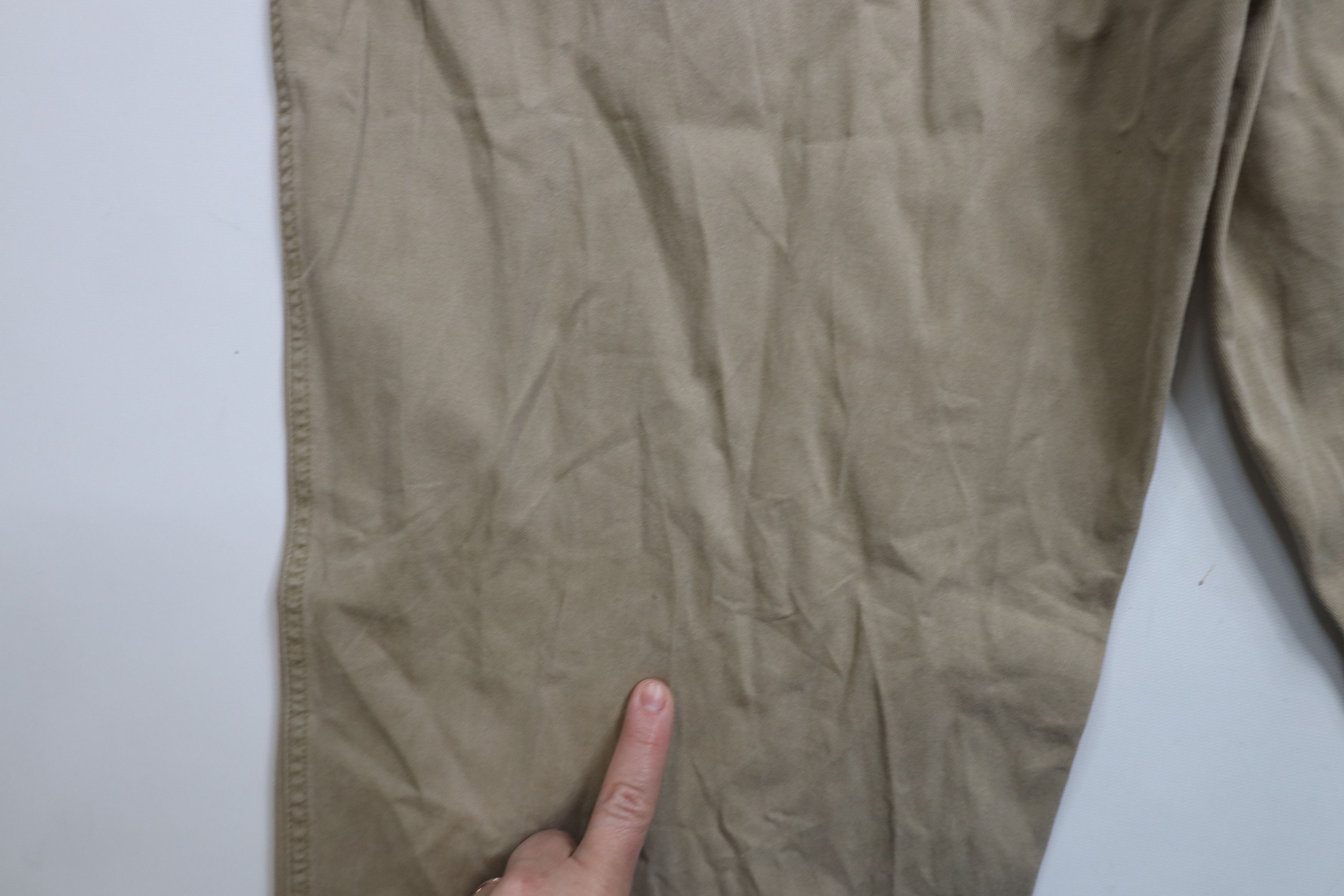 Express × Vintage Vintage Y2K 2001 Express Wide Leg Chino Pants Beige Cotton Size US 36 / EU 52 - 12 Thumbnail