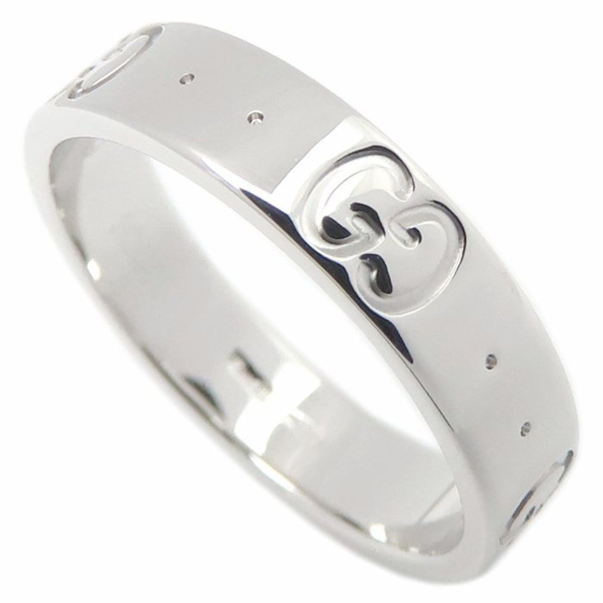 Gucci GUCCI Icon Ring, Size #9, 18K White Gold, Women's, Item Number 295549 Size ONE SIZE - 1 Thumbnail