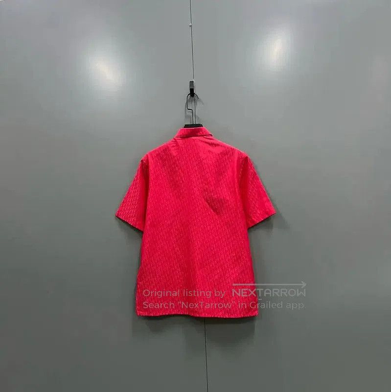 Dior Dior Red Logo Short Sleeve Shirt . Size US M / EU 48-50 / 2 - 2 Thumbnail