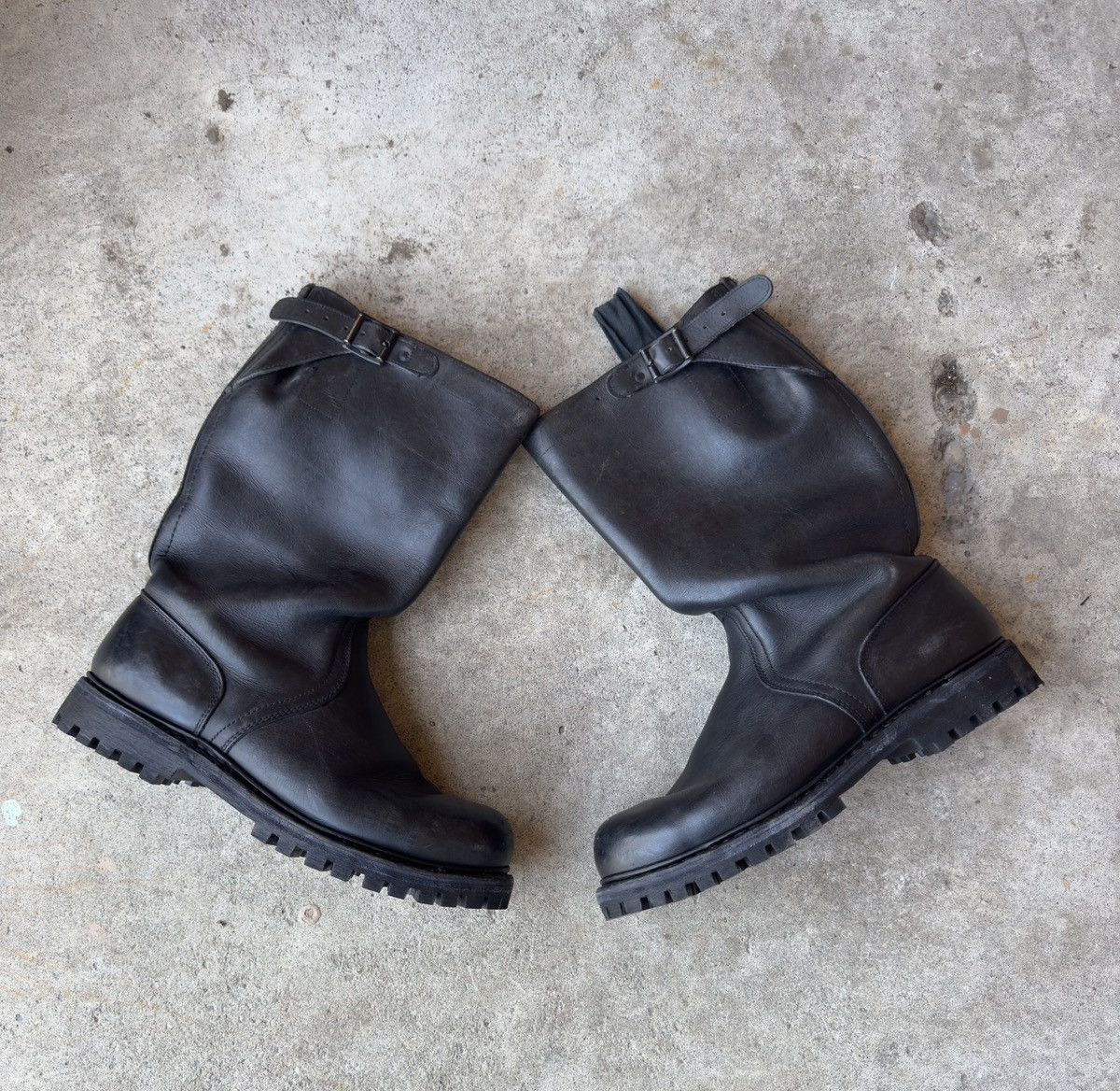 Vintage WW2 Military Leather Combat Boots Size US 10 / EU 43 - 6 Thumbnail