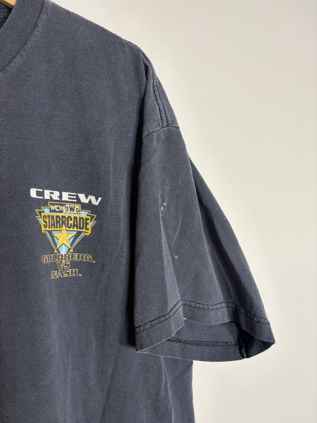 WCW/nWo Vtg WCW NWO Starrcade Goldberg Nash Wrestling Crew Shirt XL Size US XL / EU 56 / 4 - 3 Thumbnail