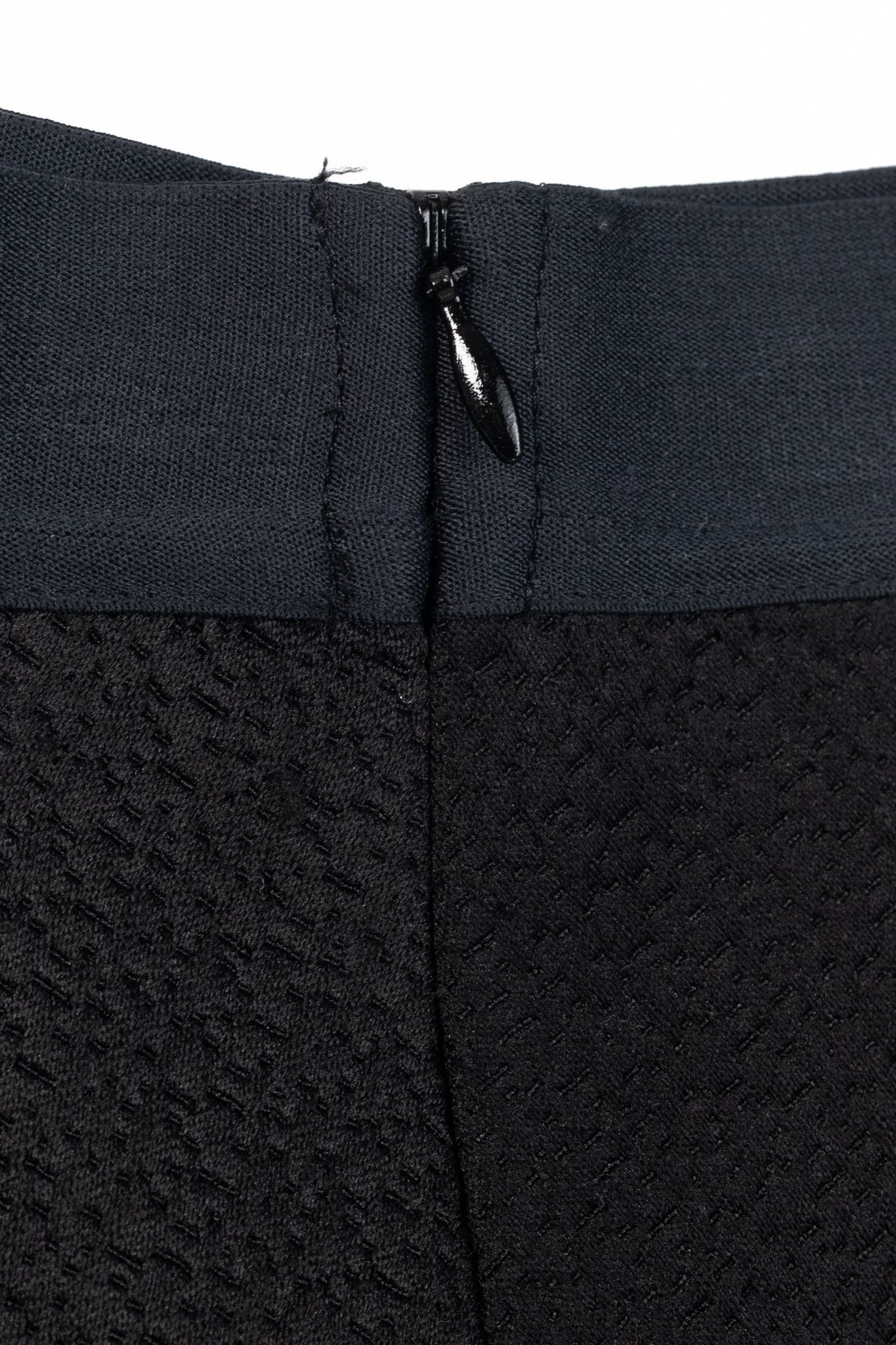 Sandro Sandro Black Textured-Satin A-Line Mini Skirt Size 25" / US 0 / IT 36 - 5 Thumbnail
