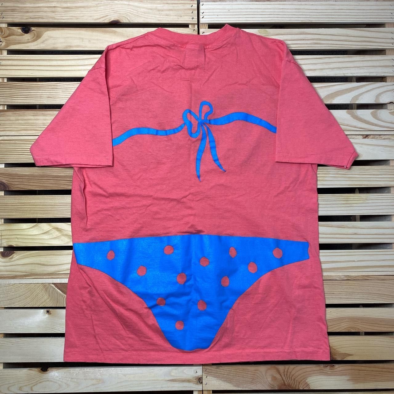 Hanes True Vintage Bikini Pink AOP Funny Beach Tee Size XL Size US XL / EU 56 / 4 - 2 Thumbnail