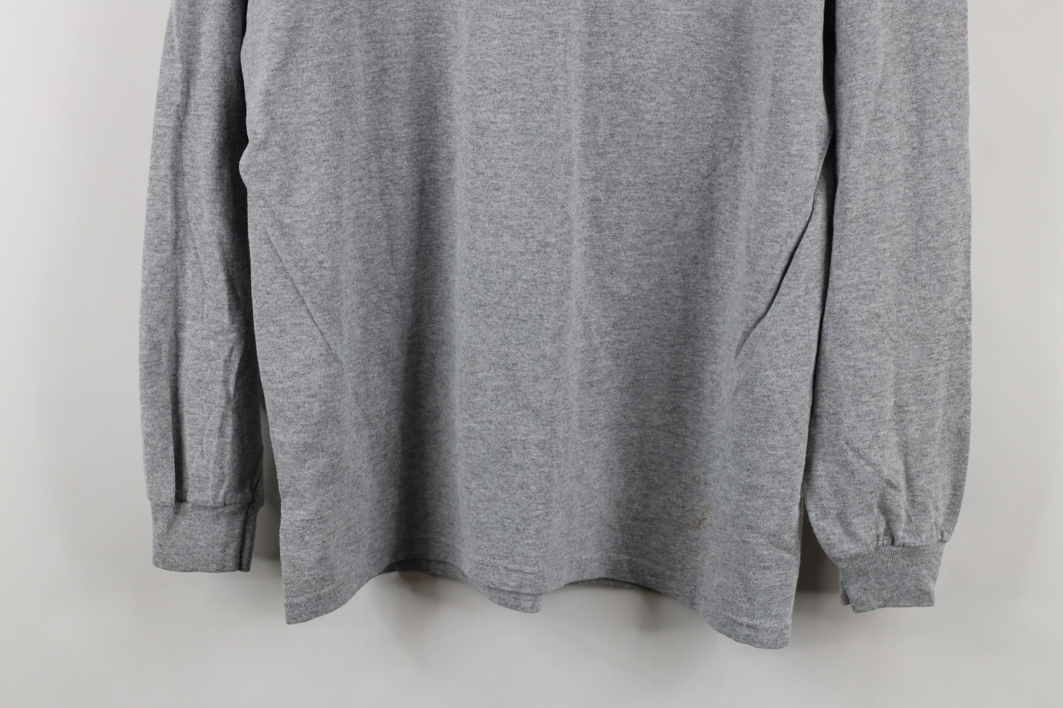 Reebok × Vintage Vintage 90s Reebok Long Sleeve T-Shirt Heather Gray USA Size US M / EU 48-50 / 2 - 3 Thumbnail