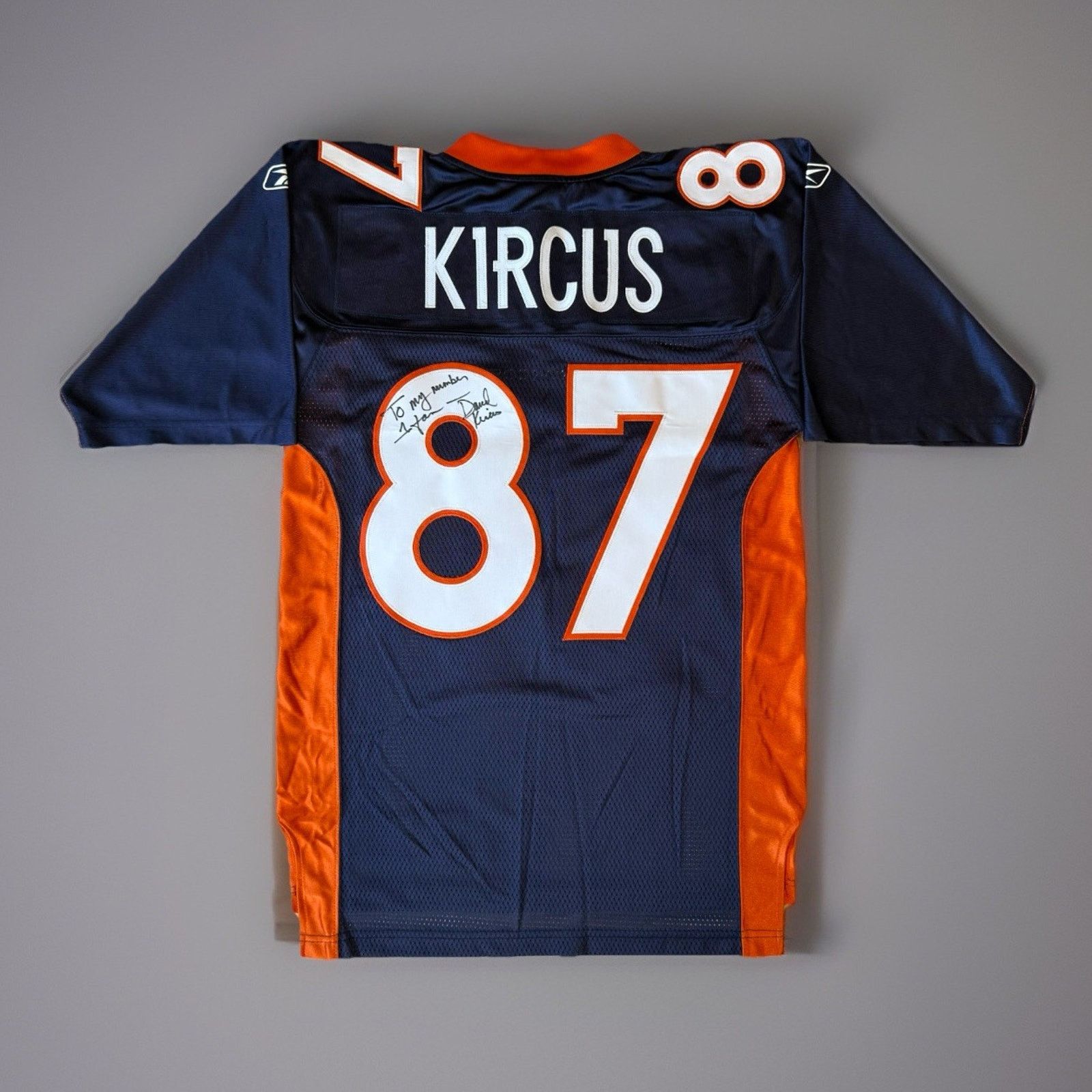 Reebok David Kircus Denver Broncos Jersey Small Navy Reebok NFL Size US S / EU 44-46 / 1 - 1 Thumbnail