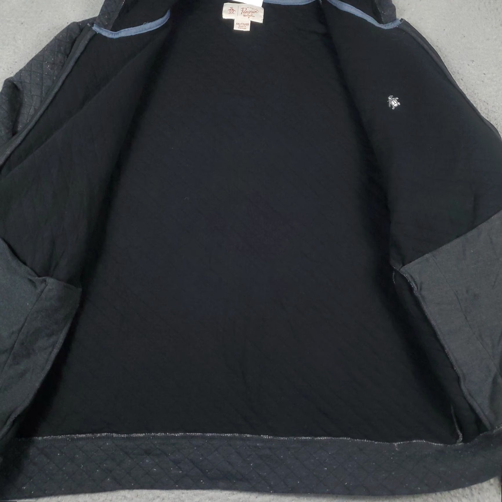 Original Penguin VINTAGE Original Penguin Hoodie Mens Full Zip Up Sweatshirt 2XL Gray Knit Logo All Seasons Size US XXL / EU 58 / 5 - 6 Thumbnail