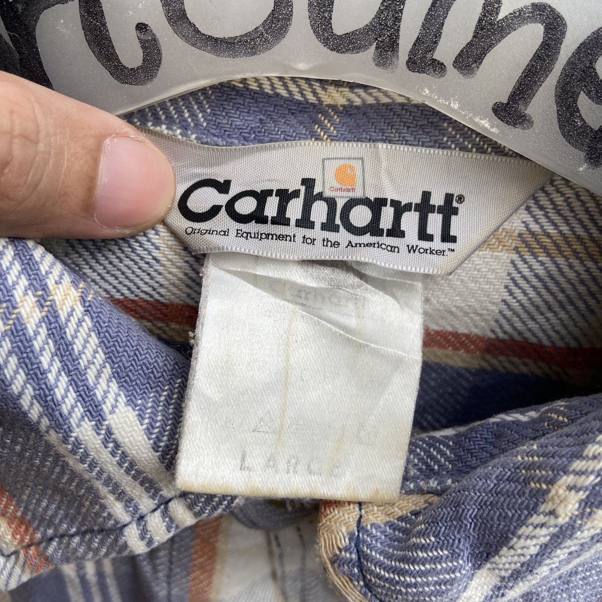 Carhartt × Vintage Vintage Carhartt Workwear Checker Shirt Size US L / EU 52-54 / 3 - 9 Thumbnail