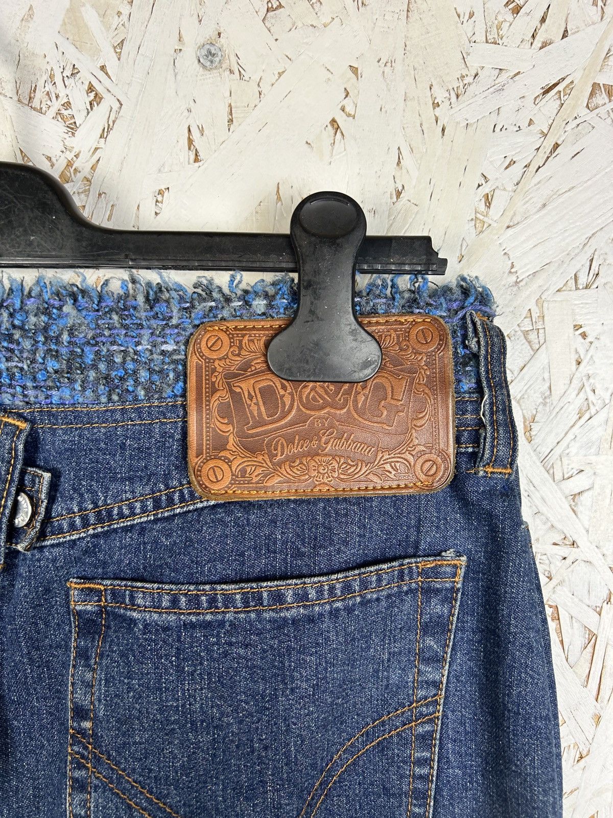 Dolce & Gabbana Vintage Dolce & Gabbana Denim Tweed Coat & Skirt Set M 30/44 Size M / US 6-8 / IT 42-44 - 14 Thumbnail