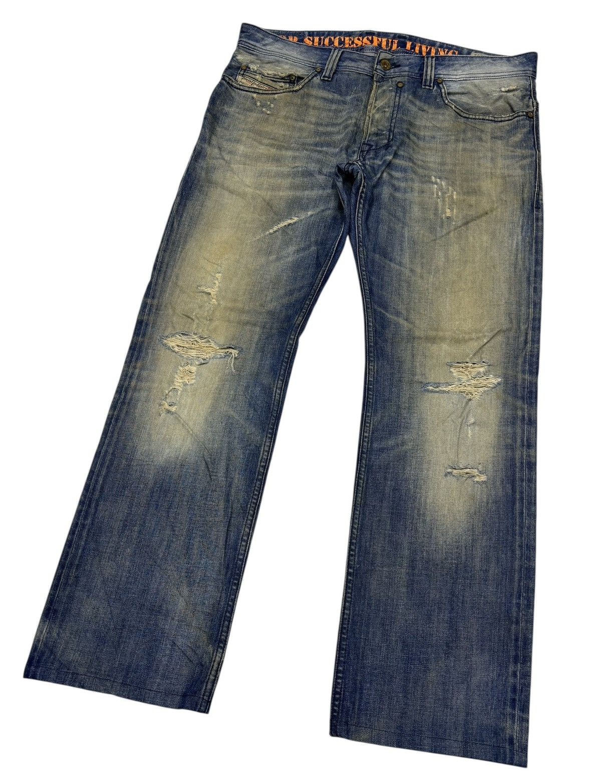 Diesel Diesel Rusty Thrashed Ripped Distressed Denim Jean Size US 36 / EU 52 - 5 Thumbnail