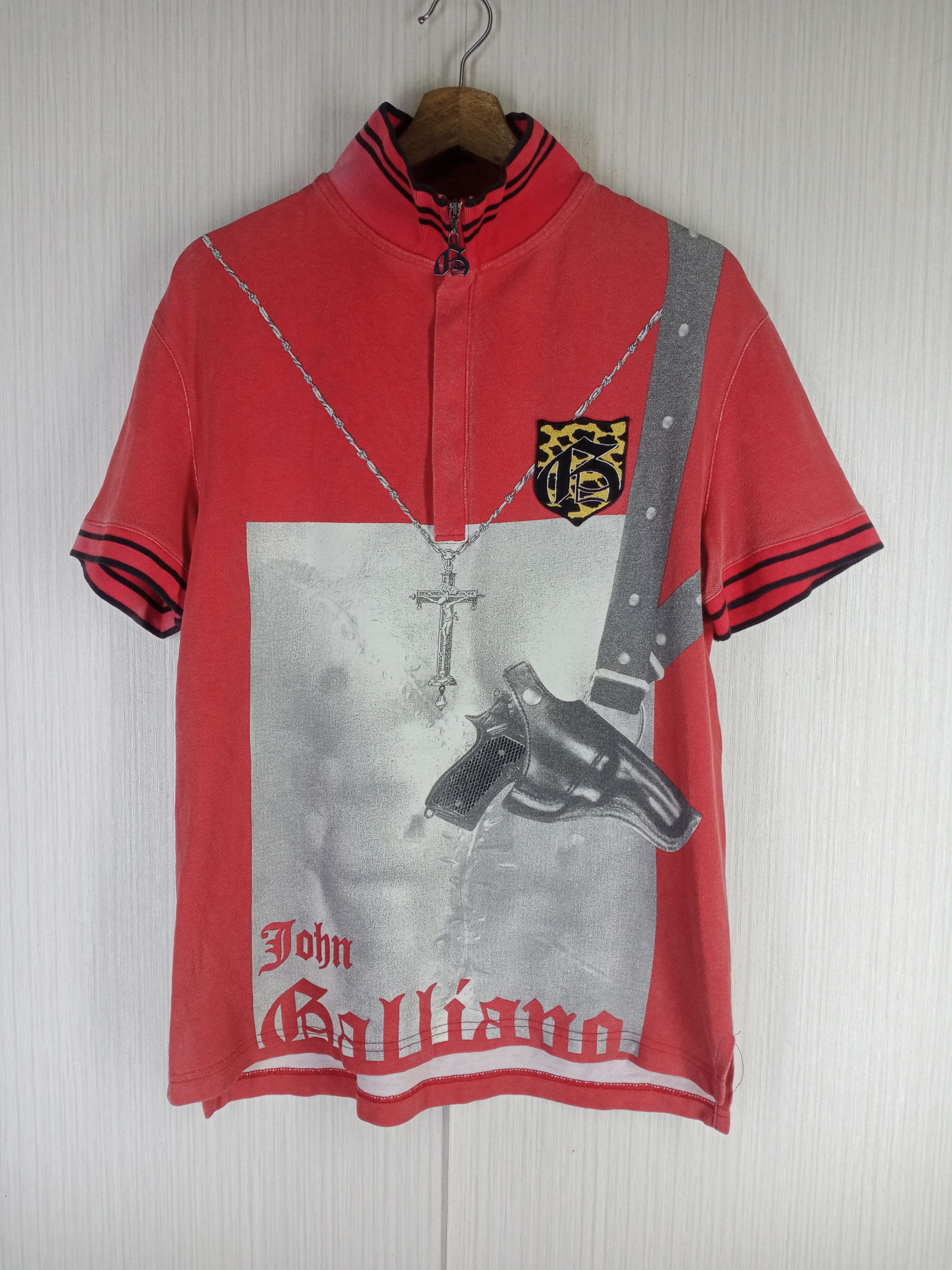 John Galliano Rare John Galliano Polo Shirt Size US L / EU 52-54 / 3 - 1 Thumbnail