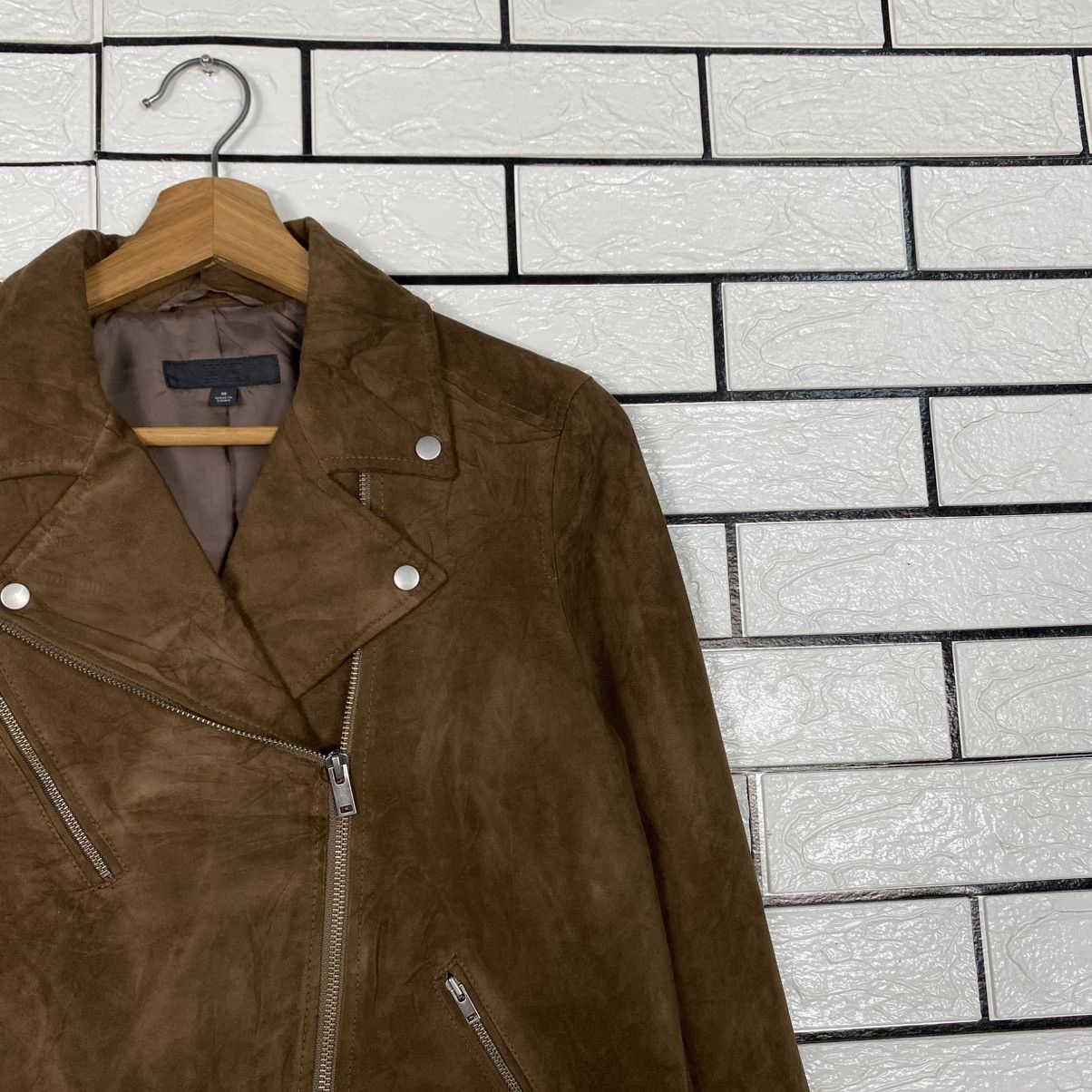 Japanese Brand 📌Biker Velvet Jacket Uniqlo Issey Miyake Double Collar Size US M / EU 48-50 / 2 - 7 Thumbnail