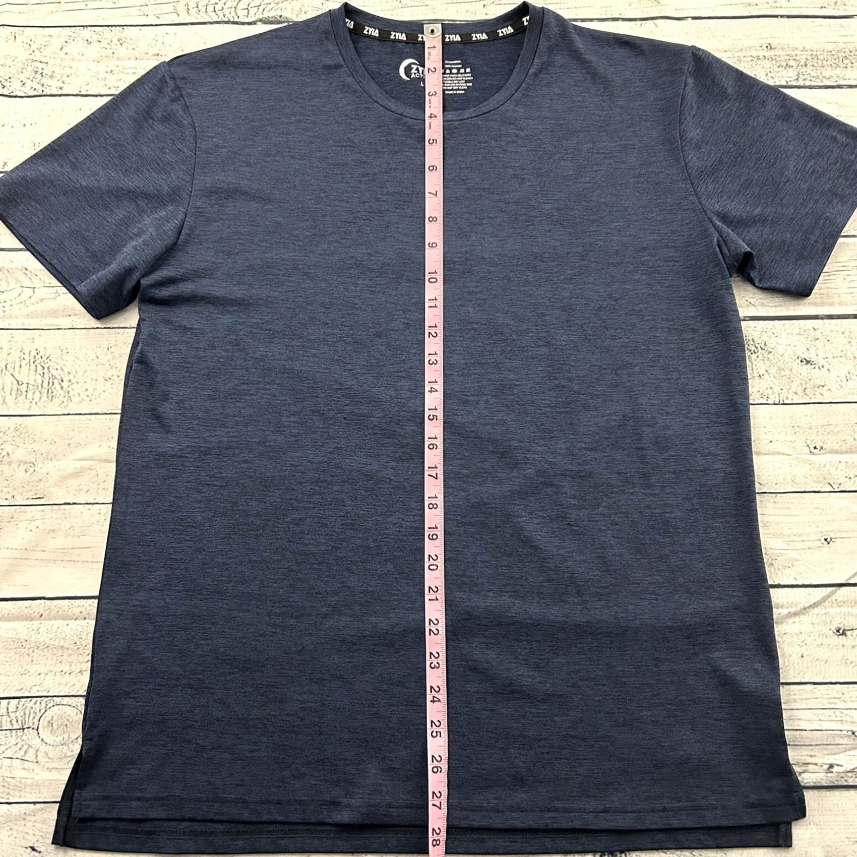 Vintage Zyia Active Short Sleeve T-Shirt Men's L 100% Polyester Navy Blue Athletic Moisture Wicking Running & Jogging Size US L / EU 52-54 / 3 - 4 Thumbnail