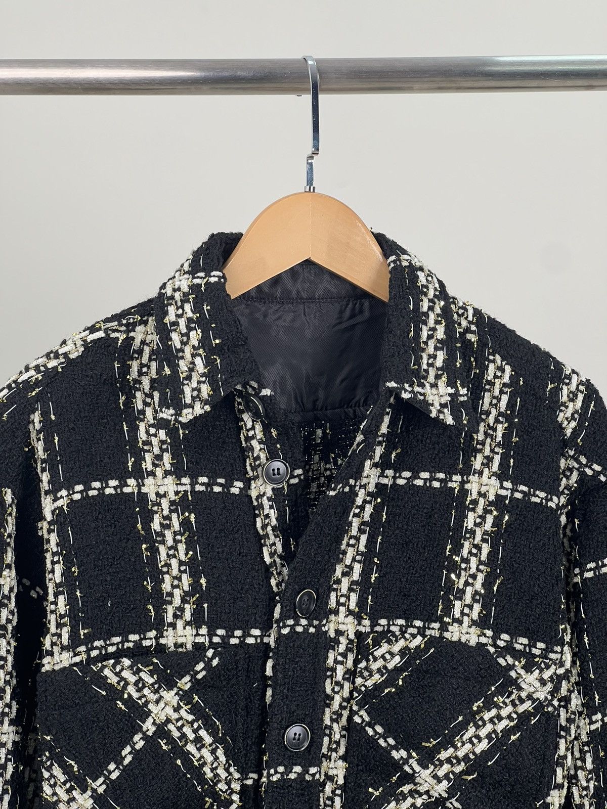 Japanese Brand Tweed shirt jacket Size US M / EU 48-50 / 2 - 2 Thumbnail