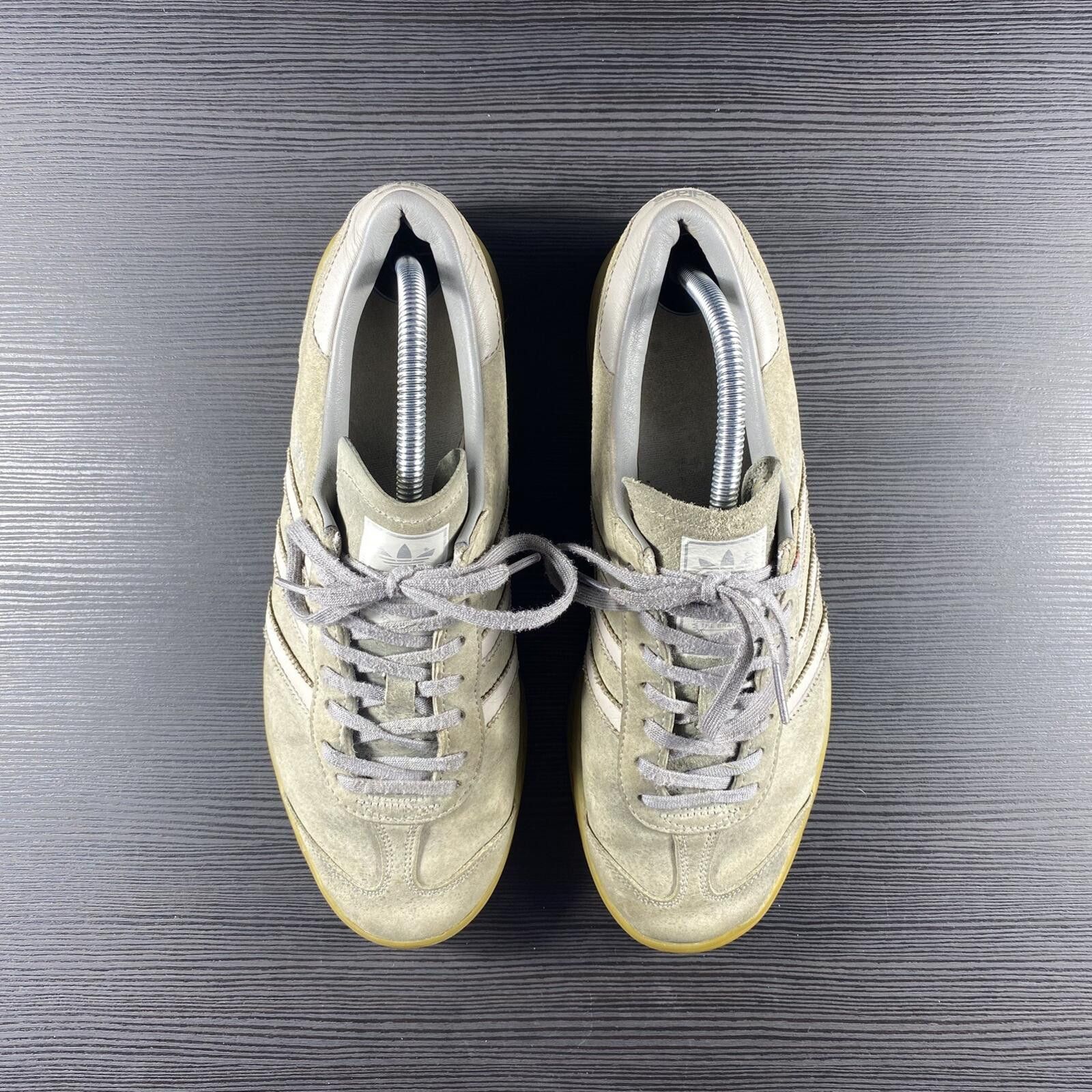 Adidas 🔥UK 8.5 Adidas Hamburg Trainers Grey/Black/Clear Granite🔥 Size US 9.5 / EU 42-43 - 3 Thumbnail
