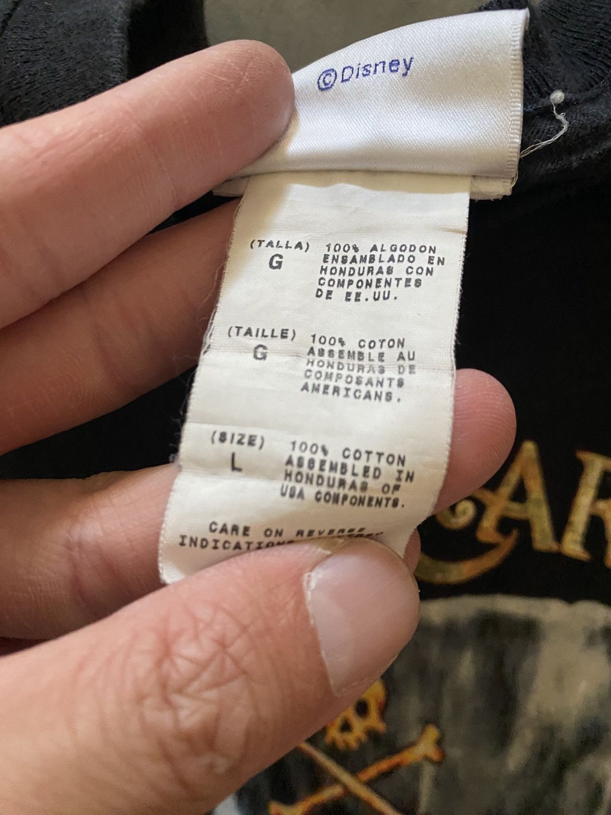 Disney Vintage Disneyland Pirates of the Caribbean Tee Size US L / EU 52-54 / 3 - 3 Thumbnail