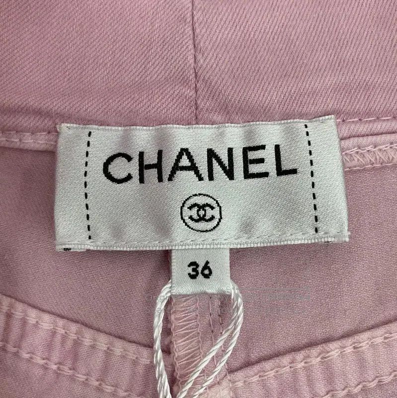 Chanel Chanel Pink Cotton Women's Denim Pants . Size 23" - 6 Thumbnail