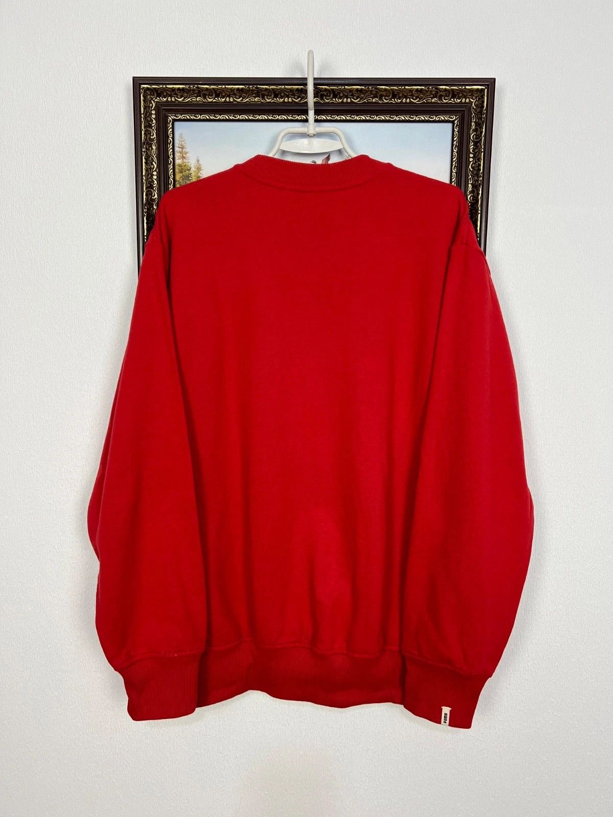 Puma Vintage 90's Puma Red Sweatshirt Big Logo Mens Crewneck Rare Size US L / EU 52-54 / 3 - 5 Thumbnail