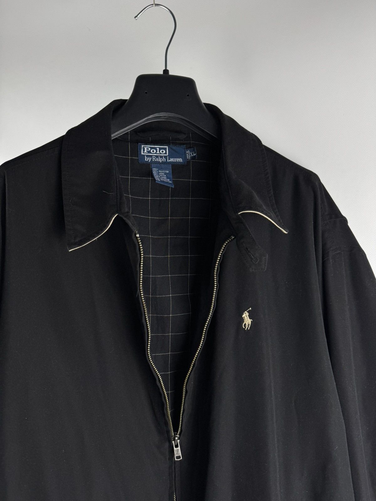 Polo Ralph Lauren Vintage Polo Ralph Lauren Zip Up Bomber Jacket Black Size US XL / EU 56 / 4 - 2 Thumbnail