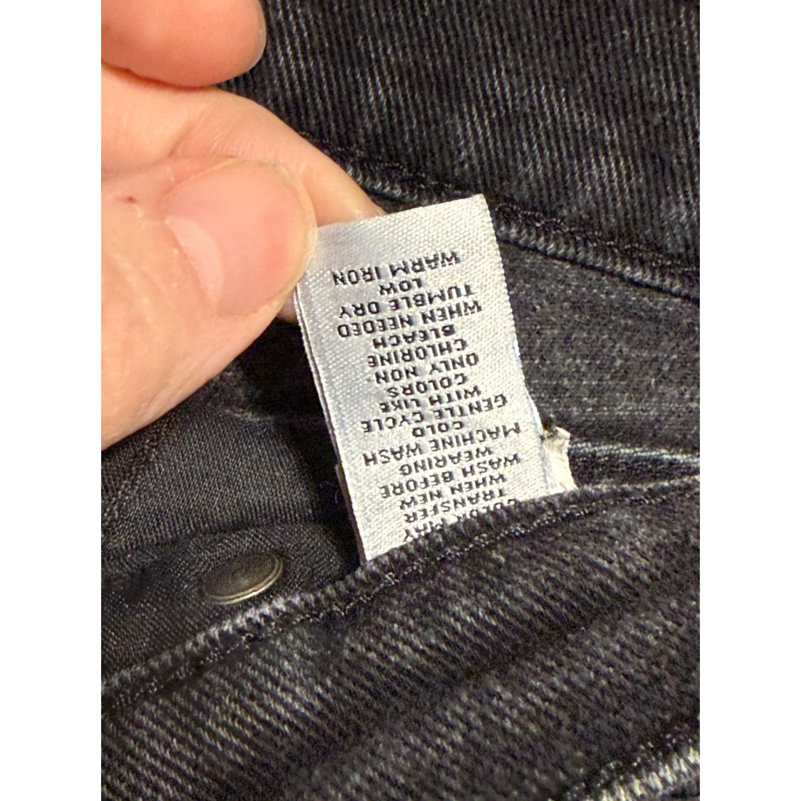Vintage Style&Co. Jeans Women's 10 Black Denim Straight Leg Pockets 5-Pocket Design Vintage No Size 32" / US 10 / IT 46 - 5 Thumbnail