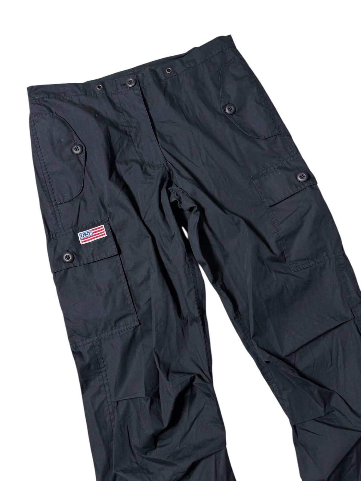Vintage Vintage UFO Black Tactical Cargo Pants Multi-Pocket Size US 32 / EU 48 - 2 Thumbnail