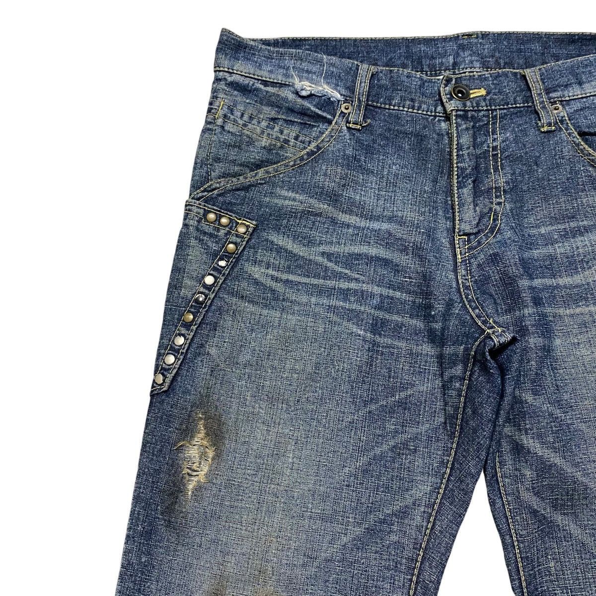 ABAHOUSE ABAHOUSE Rusty Denim Studded Jeans Size US 31 - 4 Thumbnail