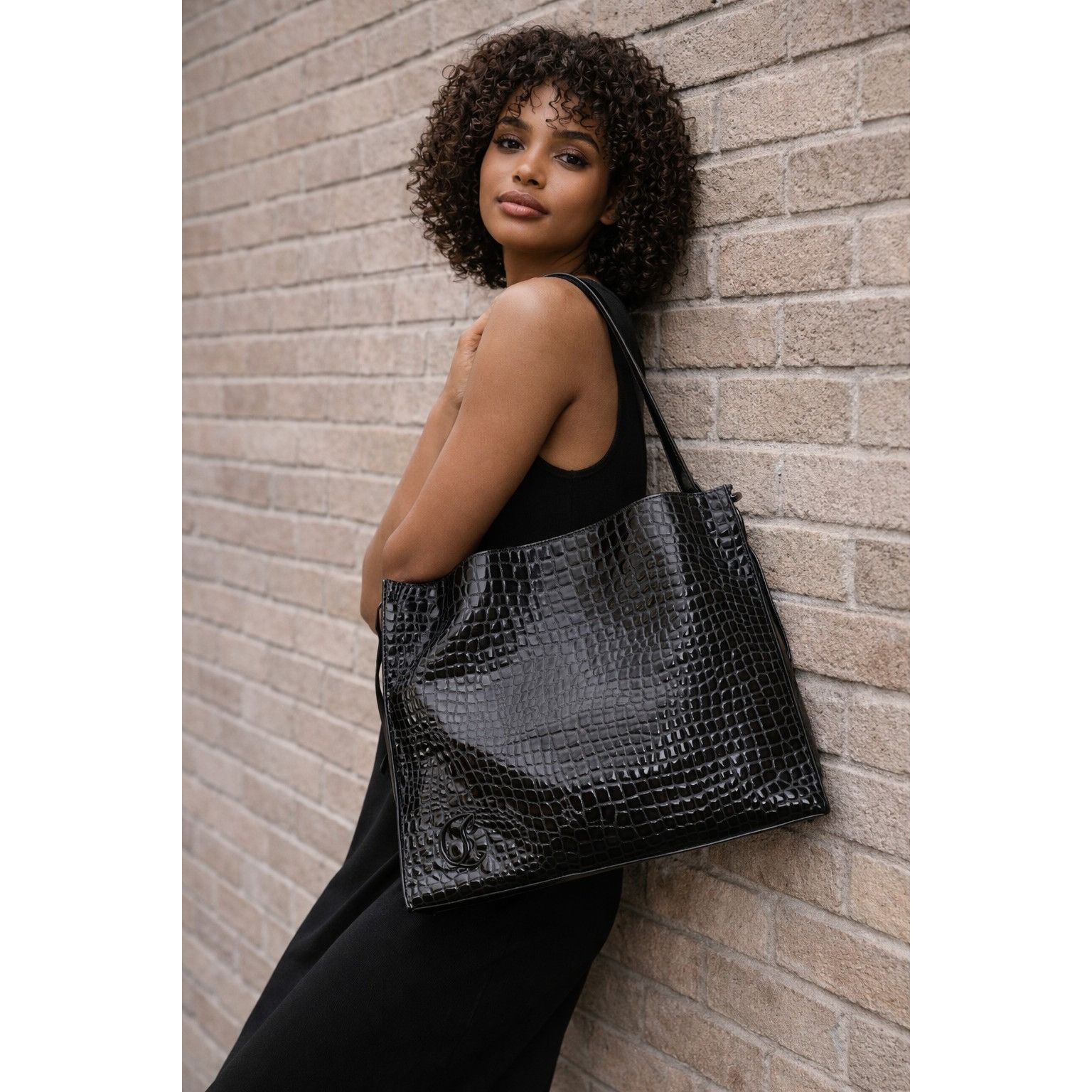 Christian Louboutin Christian Louboutin Ali Le 54 Logo Croc Leather Bag Size ONE SIZE - 2 Thumbnail