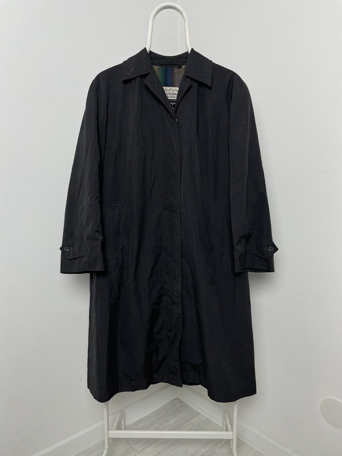 Burberry Burberry’s Tench Coat Vintage Black Cotton Size US M / EU 48-50 / 2 - 1 Thumbnail