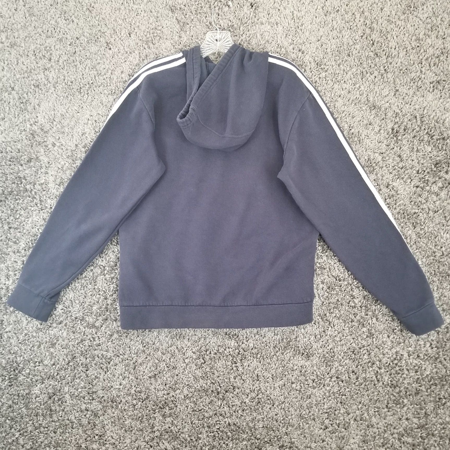 Adidas Adidas Mens Blue White Stripes Pullover Hoodie Size M Size US M / EU 48-50 / 2 - 4 Thumbnail