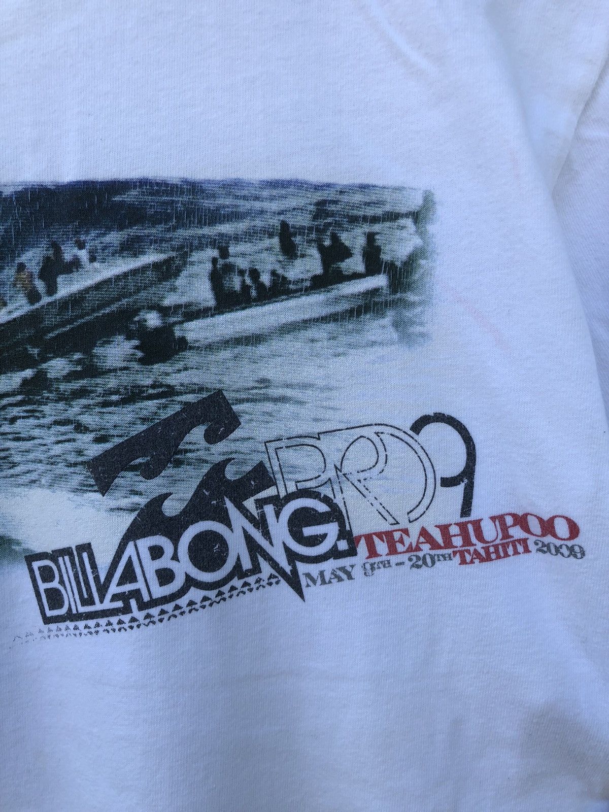 Billabong Vintage Y2K Billabong PRO 9 Teahupoo Tahiti Tshirt Size US M / EU 48-50 / 2 - 8 Thumbnail