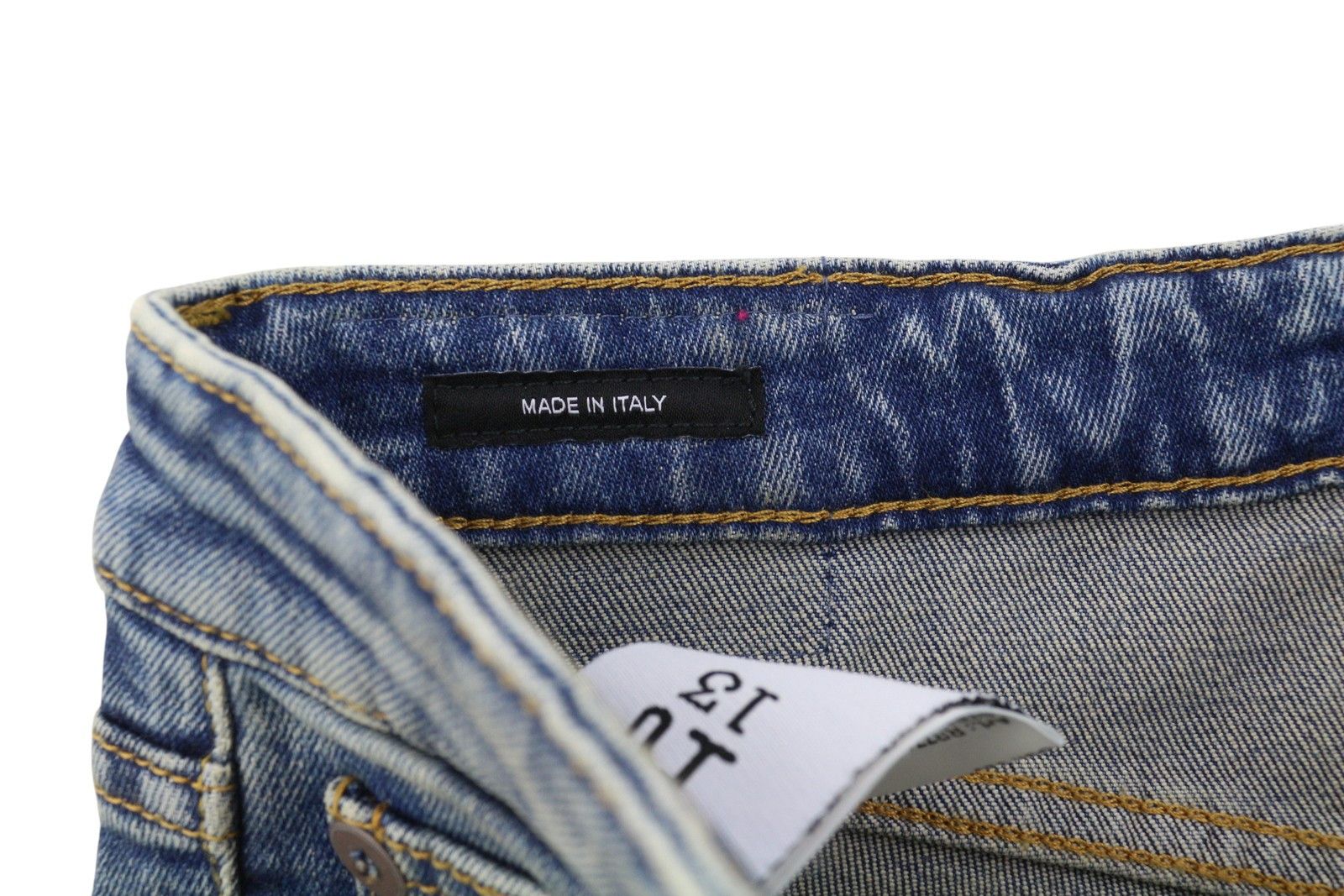 R13 KICK FIT 27 Kelly Faded Denim RRP699 87181 Size 27" / US 4 / IT 40 - 11 Thumbnail