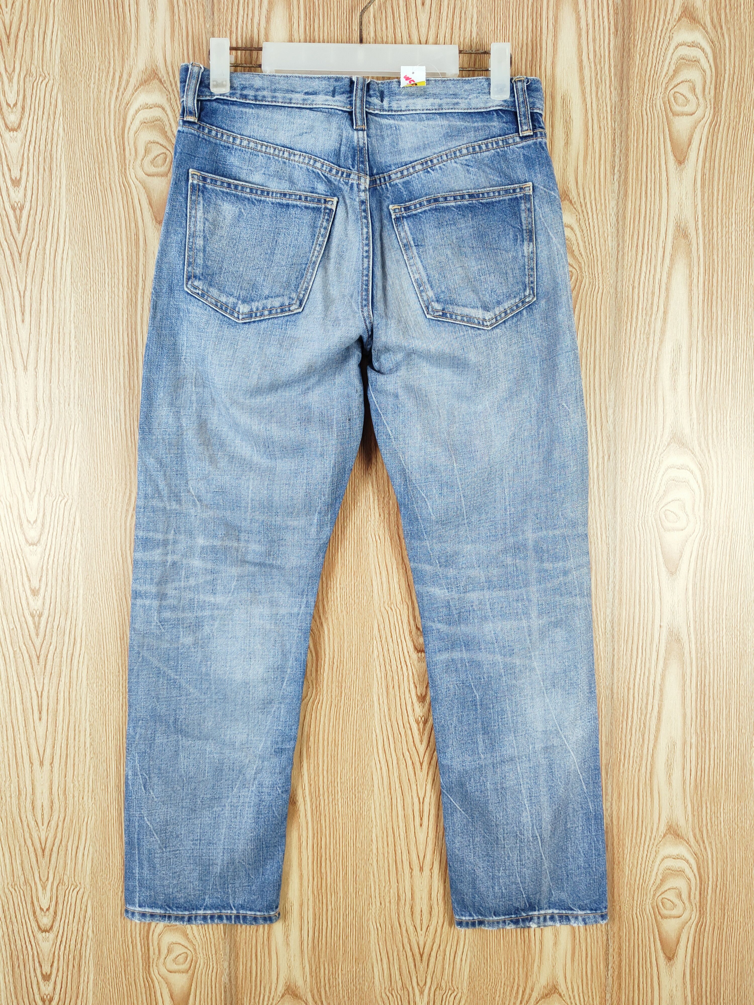 Japanese Brand Uniqlo japan vintage Blue Distressed Ripped Jeans #W532 Size US 30 / EU 46 - 7 Thumbnail