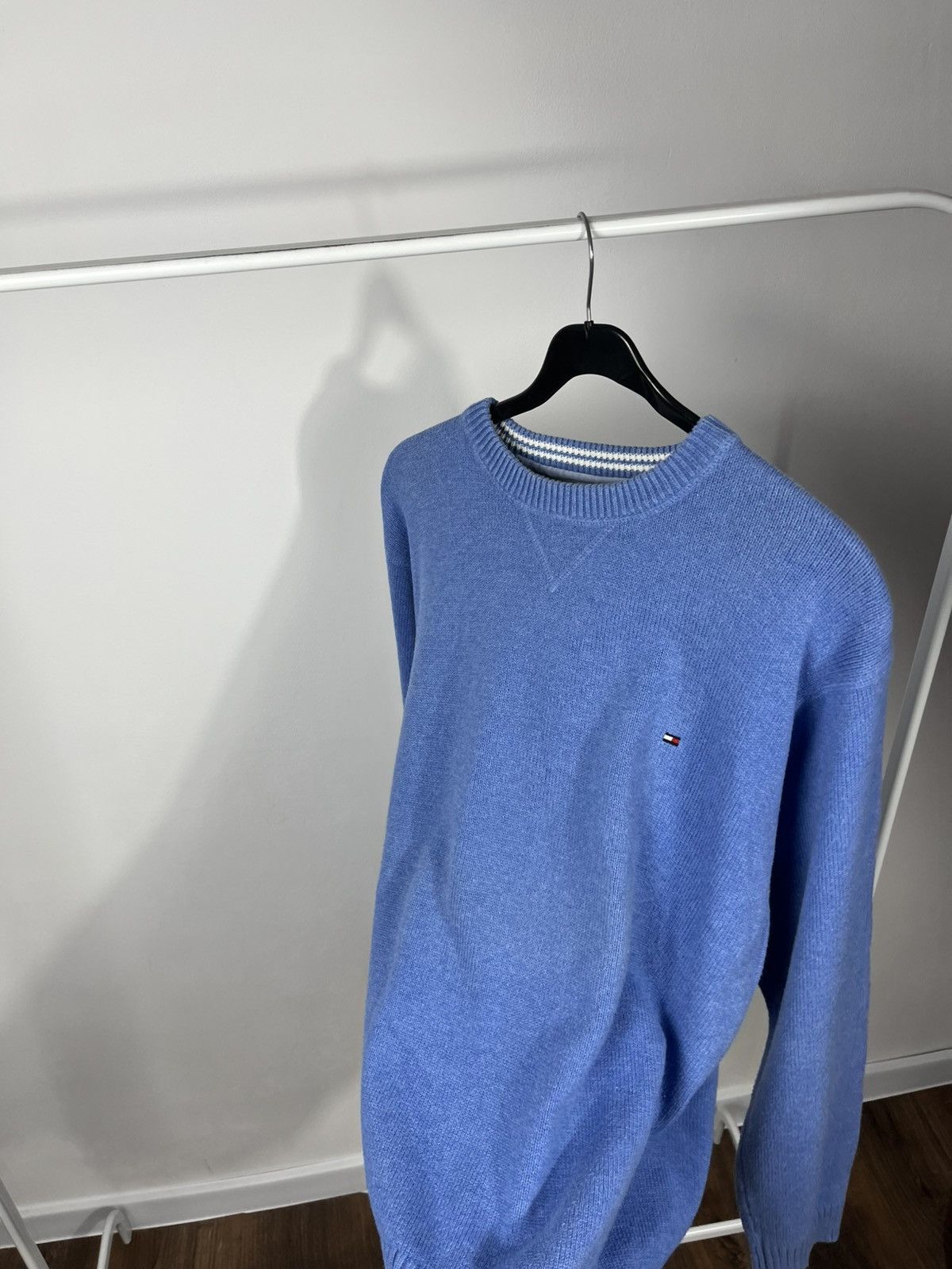 Tommy Hilfiger Vintage Tommy Hilfiger Heavy Knit Sweater Blue Size L Thick Size US L / EU 52-54 / 3 - 9 Thumbnail