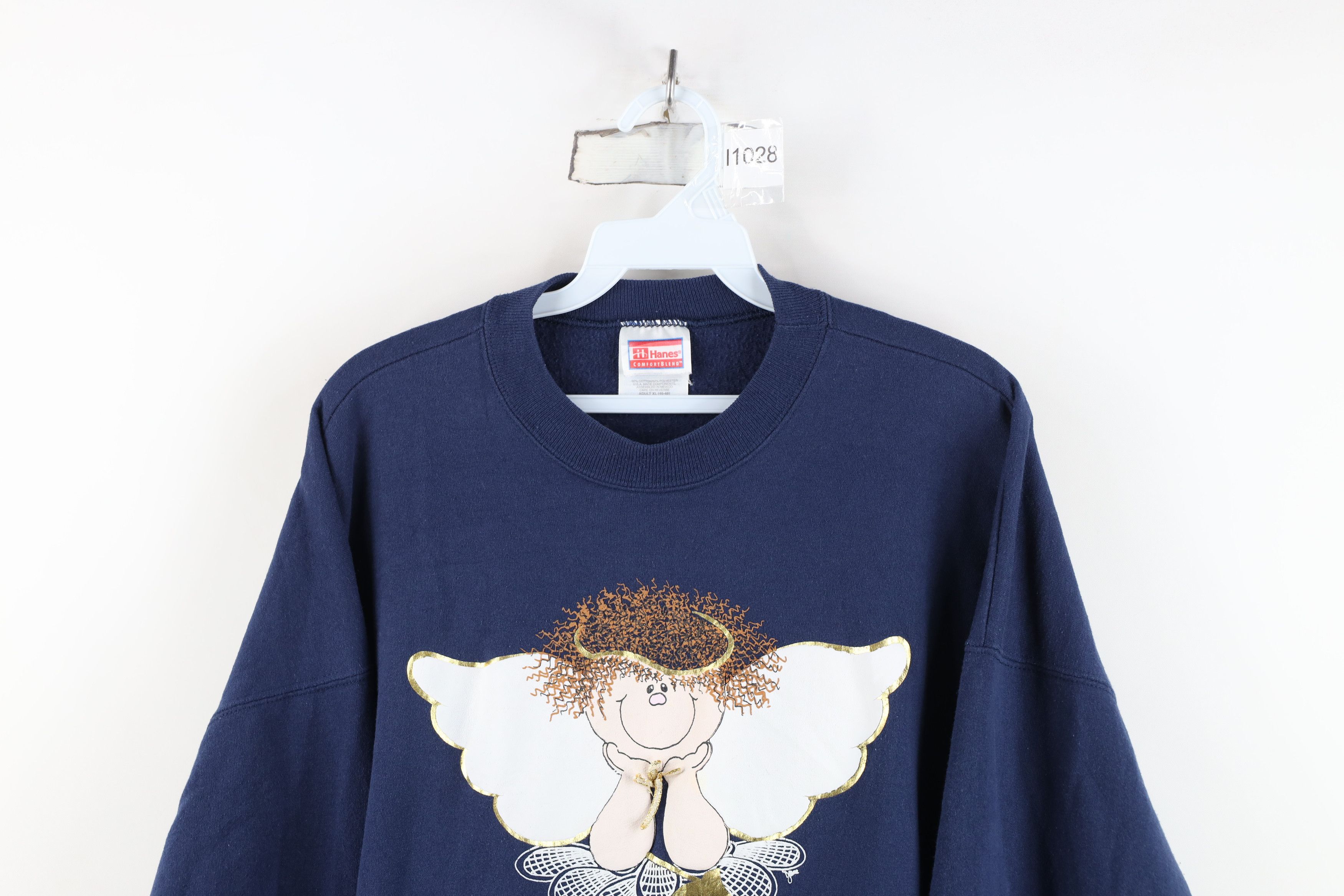 Vintage Vintage 90s Streetwear Butt Double Sided Sweatshirt Blue Size XL / US 12-14 / IT 48-50 - 2 Thumbnail