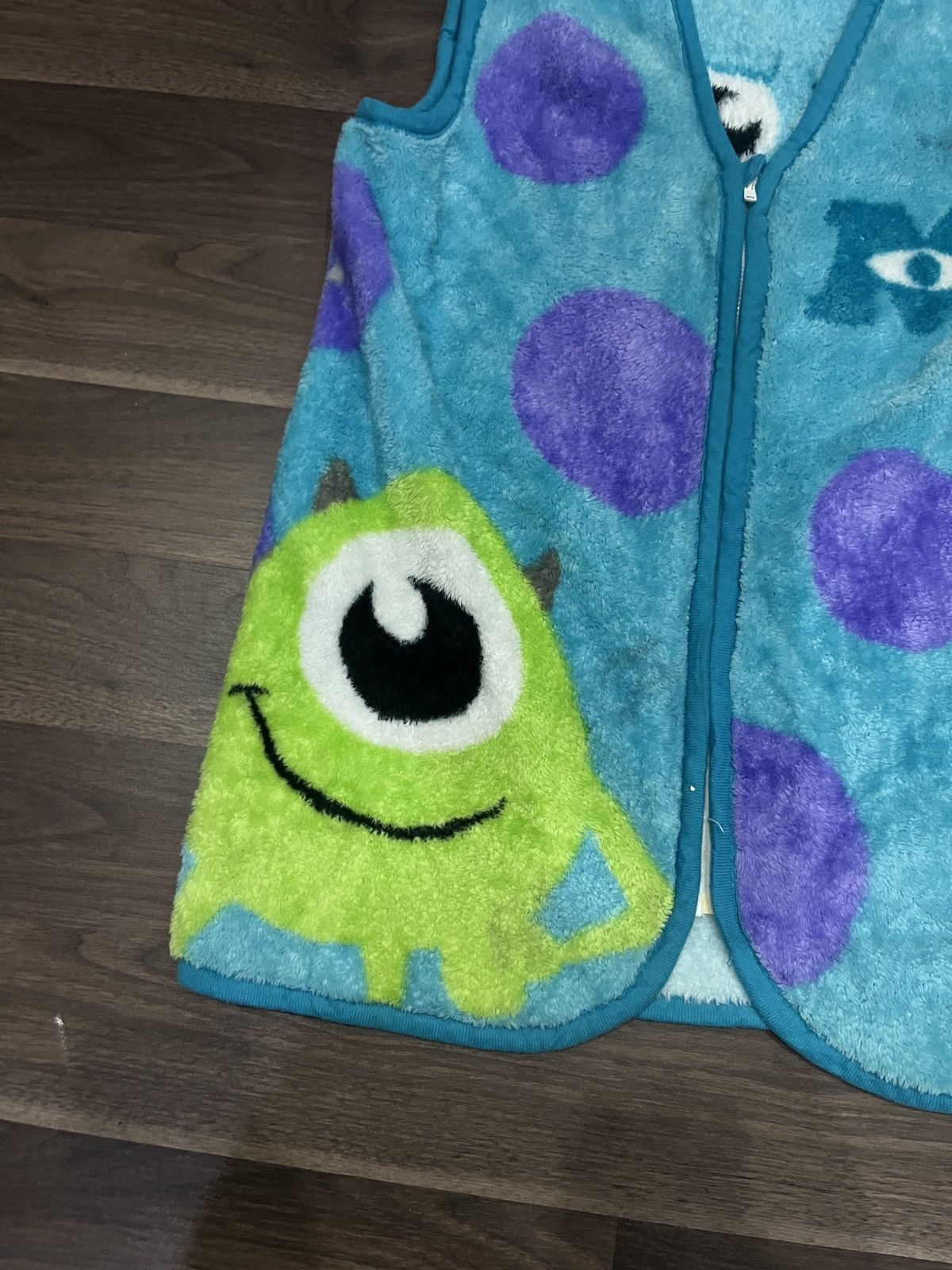 Disney Cute Cartoon Monster Incorporate Blue Vest Size US M / EU 48-50 / 2 - 3 Thumbnail