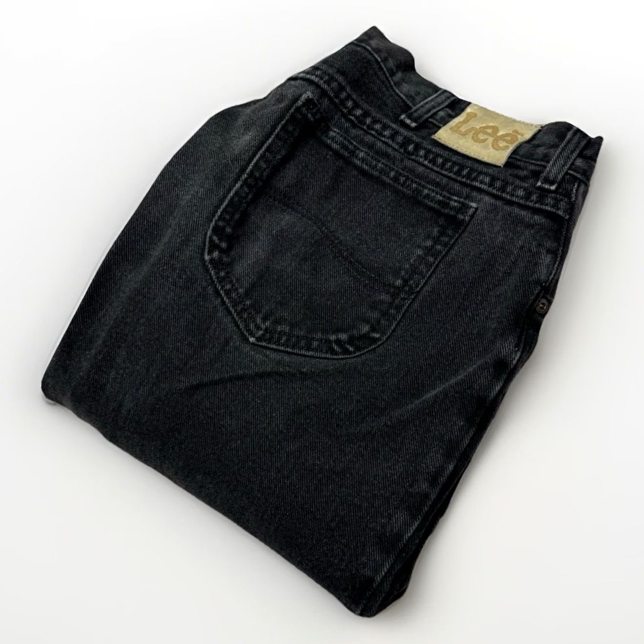 Lee VINTAGE Lee Jeans Baggy Mens 36x30 Relaxed Straight Faded Black Made In USA 90s Size US 36 / EU 52 - 2 Thumbnail