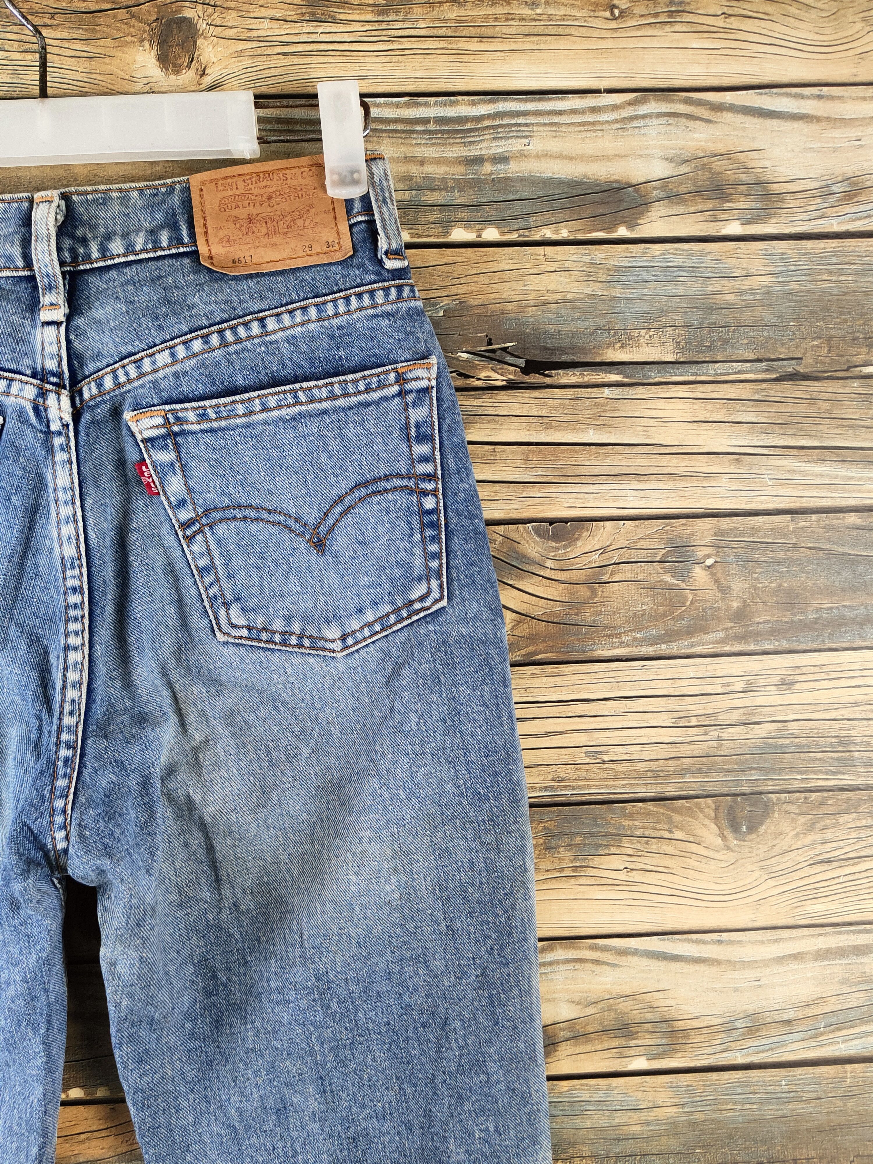 Levi's 517 Levi's Blue Distressed Ripped Jeans #S2825 Size 27" / US 4 / IT 40 - 10 Thumbnail