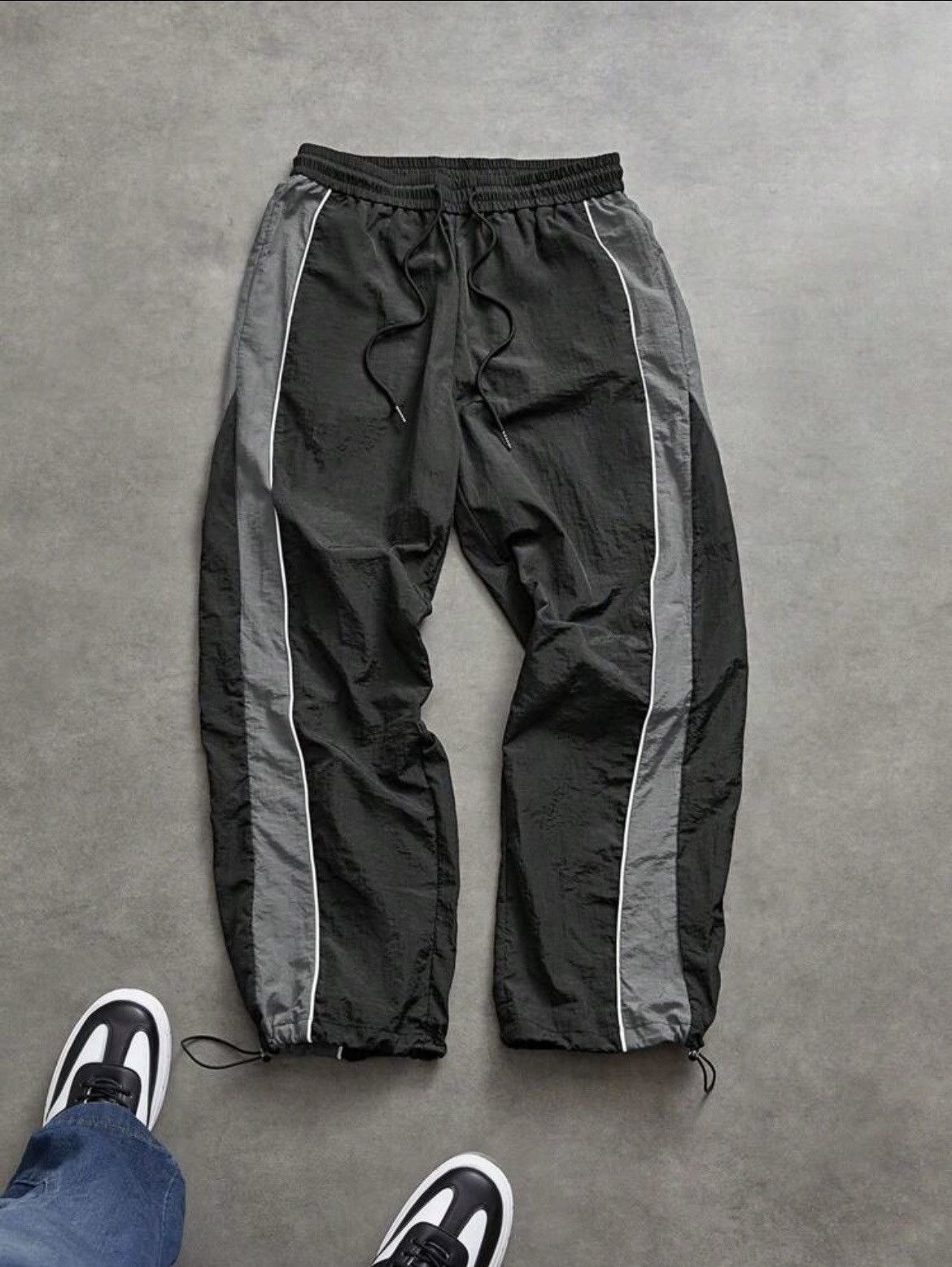 Other Black & Grey vintage track pants Size US 36 / EU 52 - 1 Thumbnail