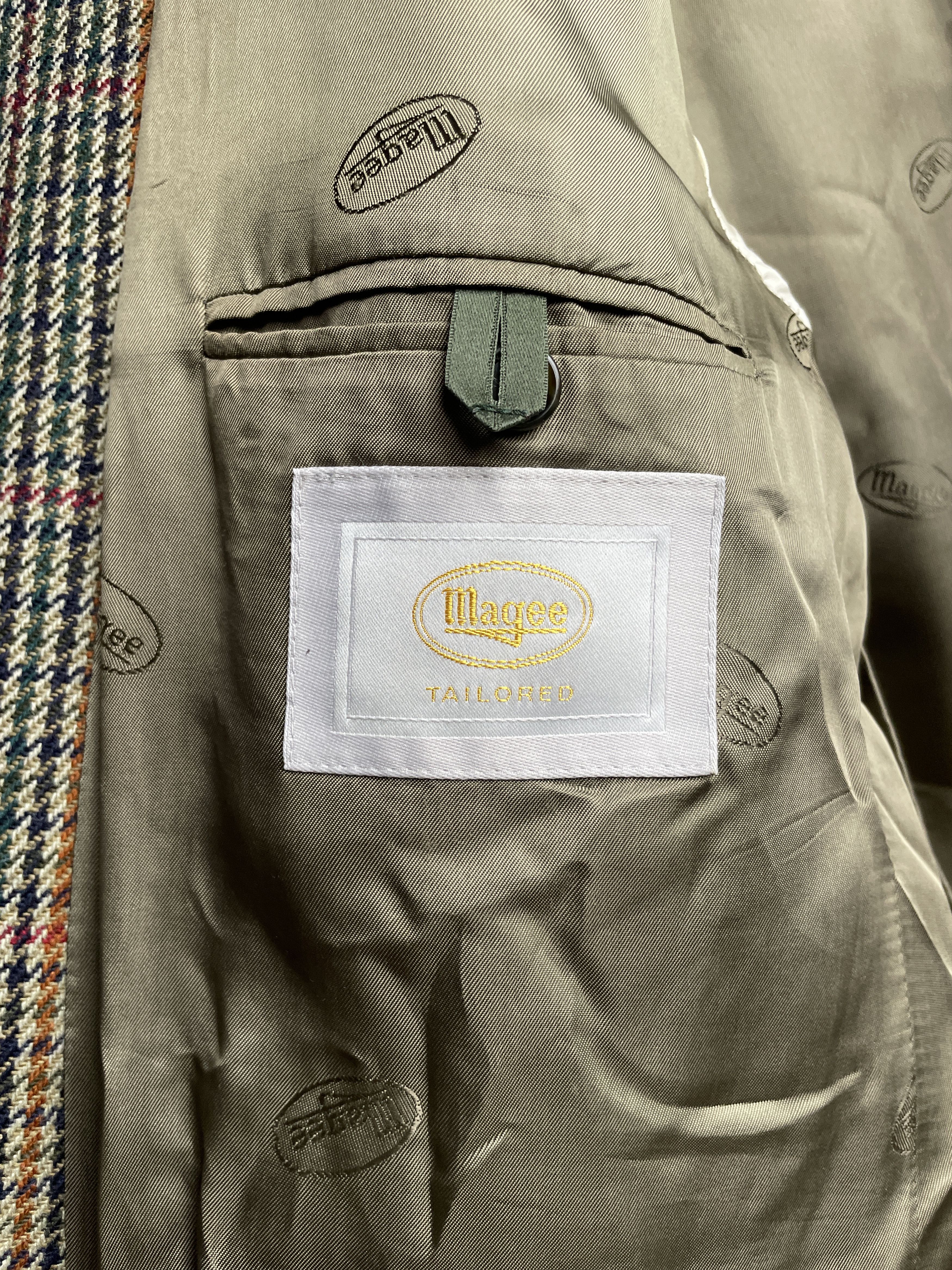 Magee Magee Vintage Olympic T2 Houndstooth Tweed Blazer Size 44R - 9 Thumbnail