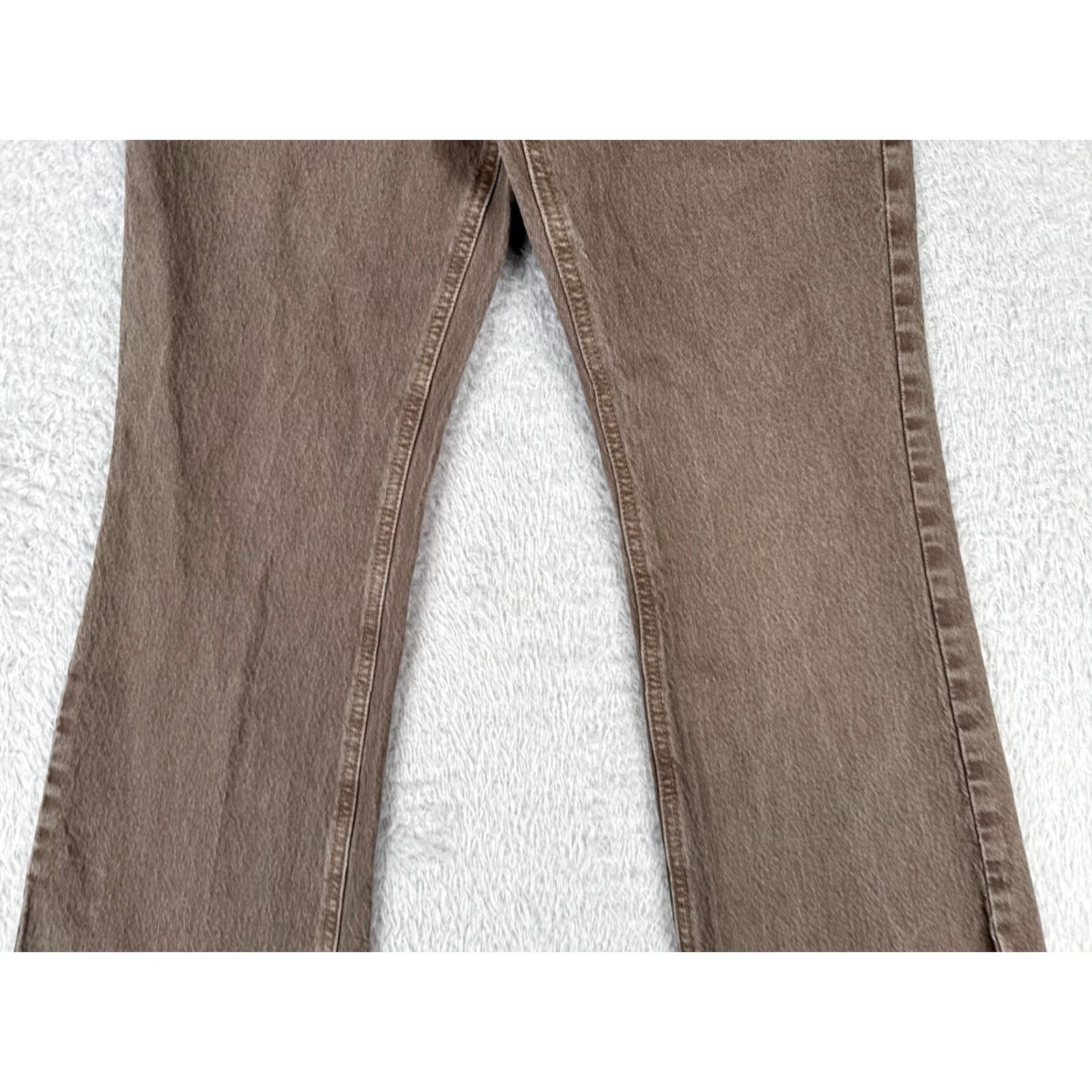 Pacsun Pacsun Jeans Womens 25 Brown Denim Stretch High Rise Bootcut Cotton Blend 25x29 Size 42" / US 20 - 3 Thumbnail