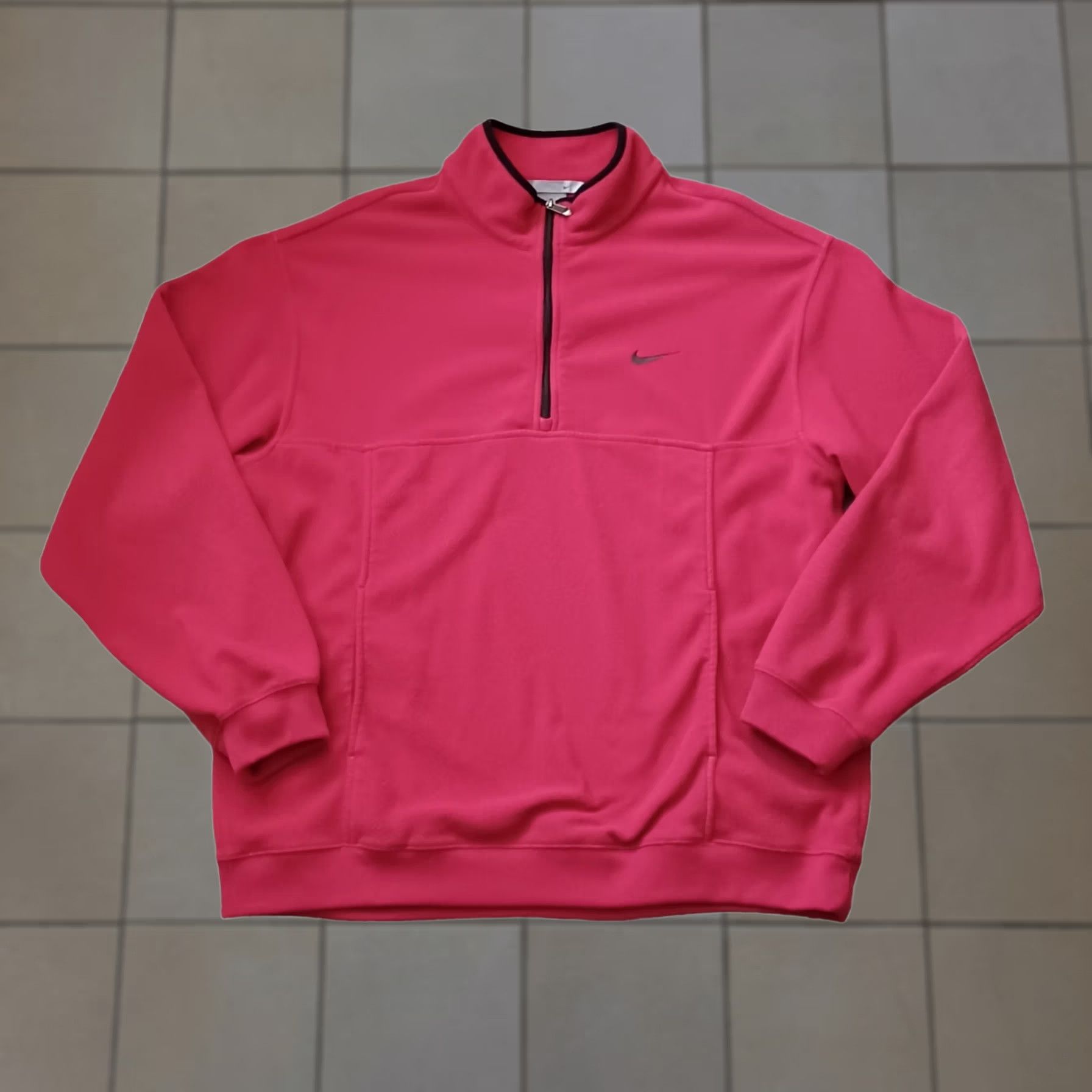 Nike VINTAGE Nike 1/4 Zip Pullover Sweatshirt Mens XXL Red Logo Swoosh Embroidered Long Sleeve Size US XXL / EU 58 / 5 - 1 Thumbnail