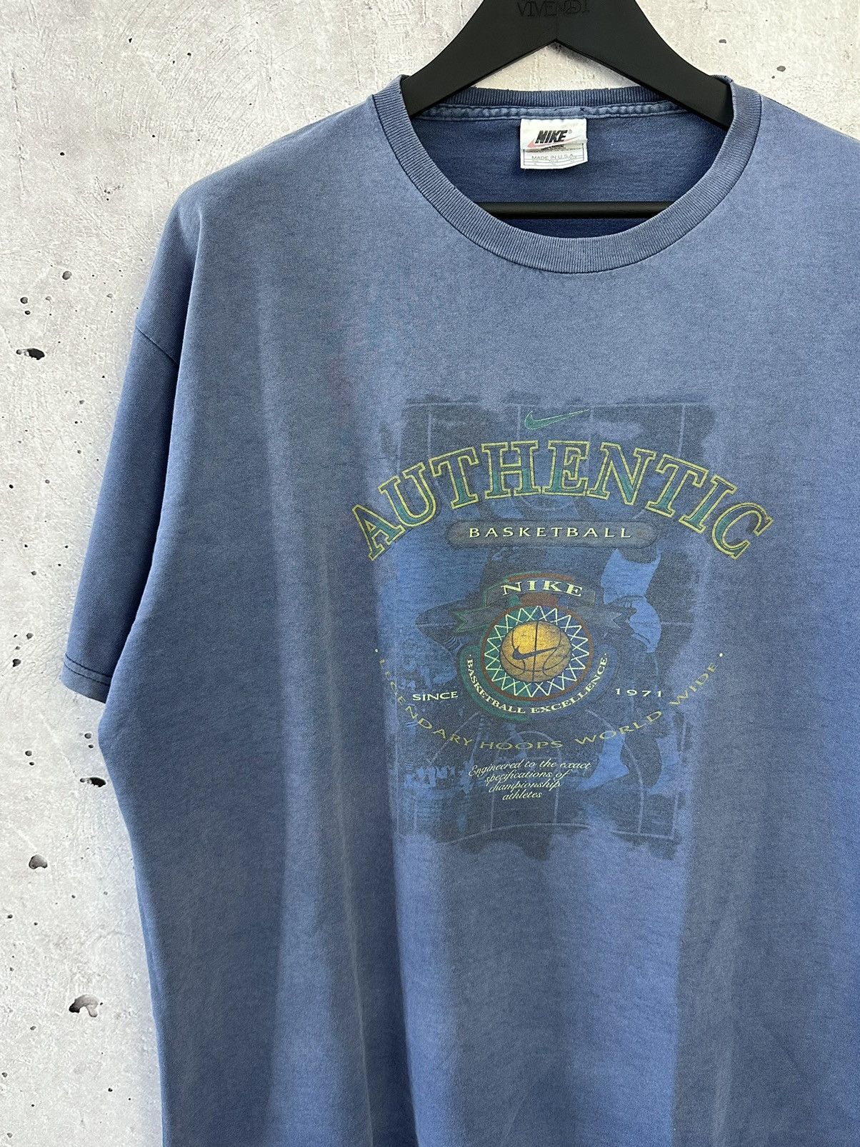 Nike Y2K Nike Vintage Authentic Basketball USA Destroyed Tee Size US XL / EU 56 / 4 - 2 Thumbnail