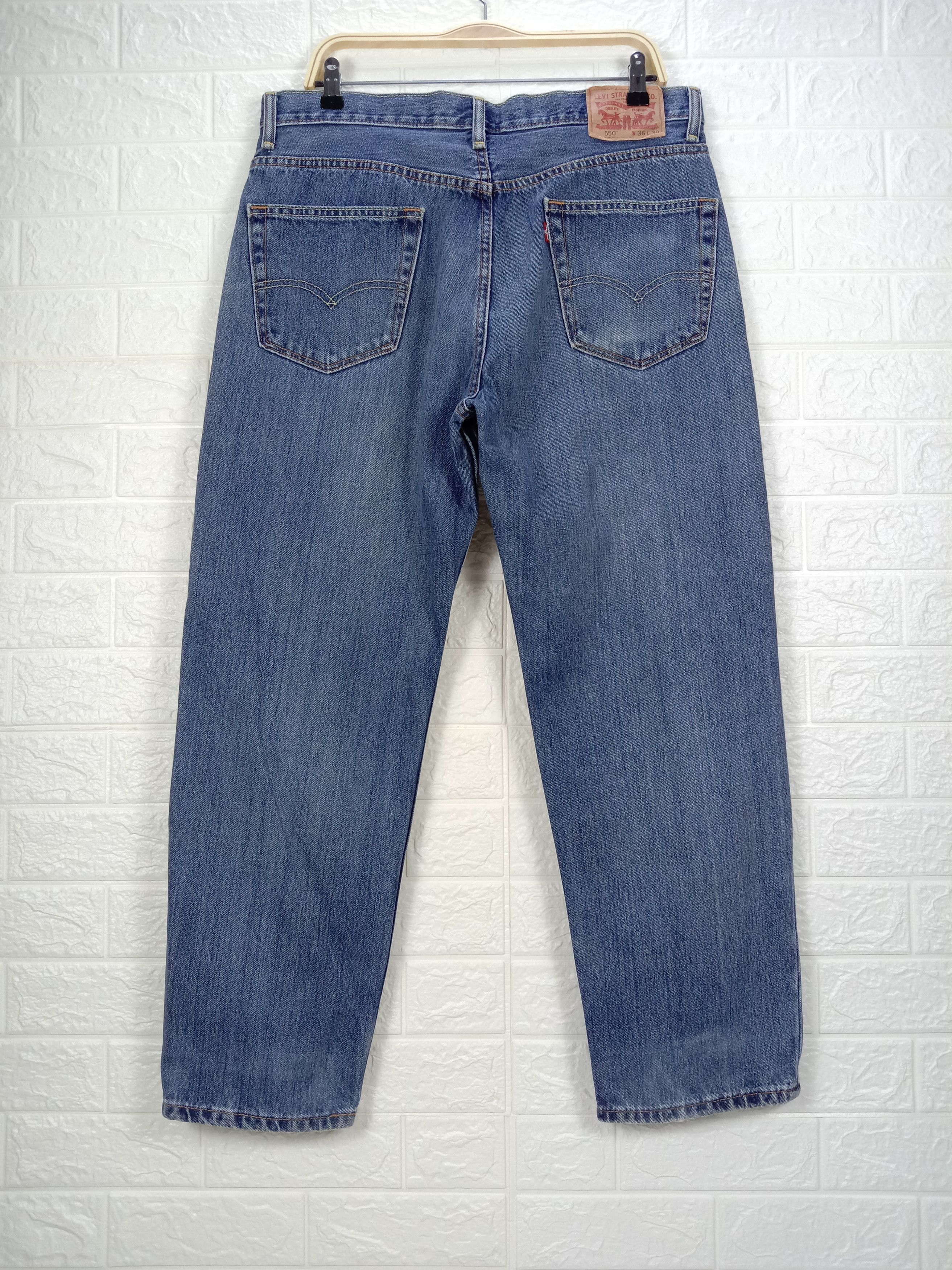 Levi's Vintage Levi's 550 Jeans Earth Tone Relaxed Fit Denim Size US 36 / EU 52 - 5 Thumbnail