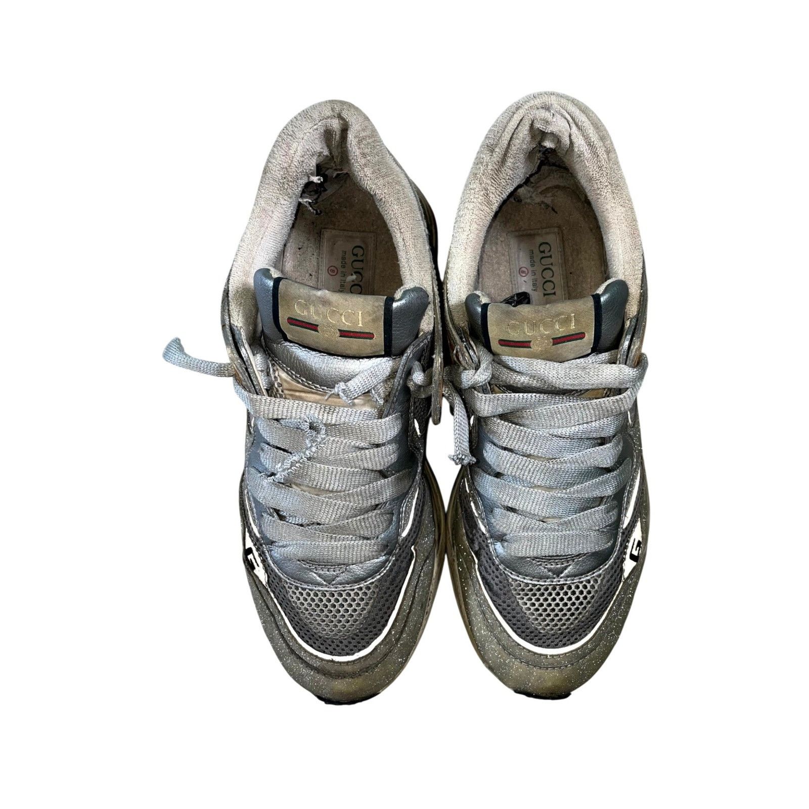 Gucci Gucci "Ultra Space" Silver Sneakers Size US 9.5 / EU 42-43 - 5 Thumbnail
